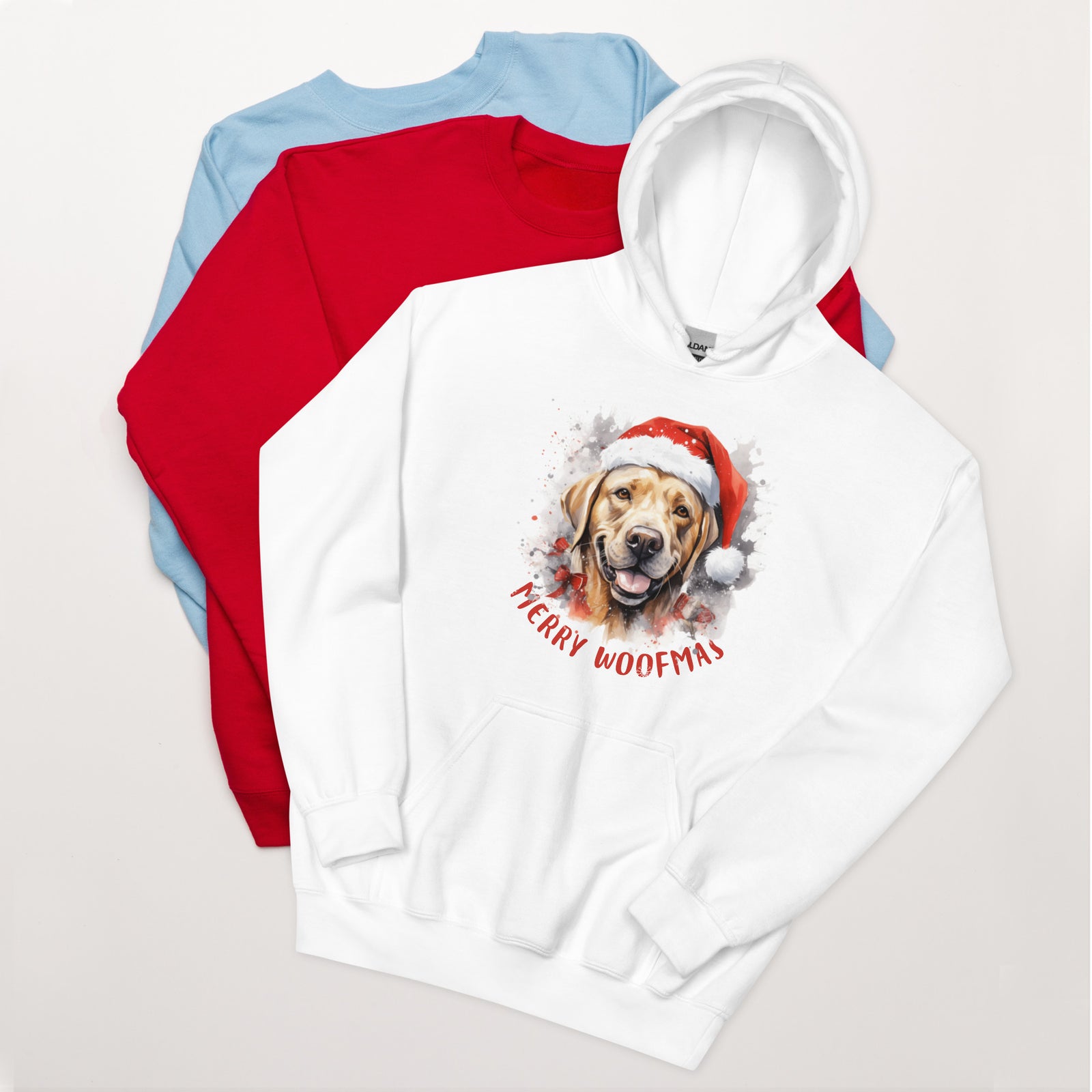 Unisex Hoodie Labrador Retriever - Merry Woofmas