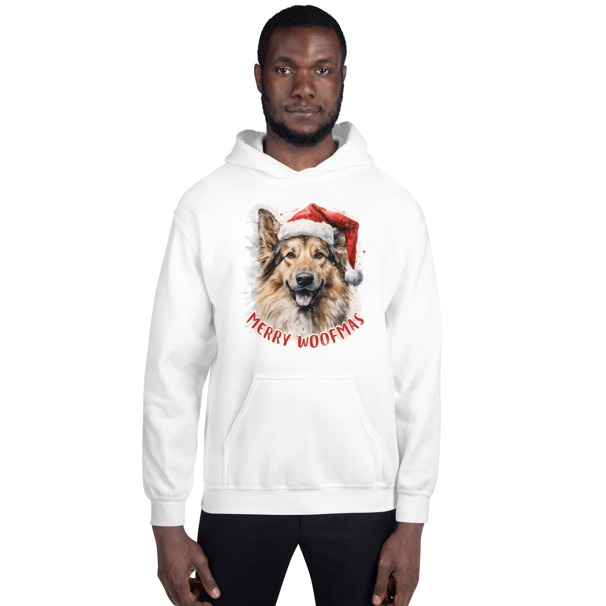 Unisex Hoodie German Shepperd - Merry Woofmas