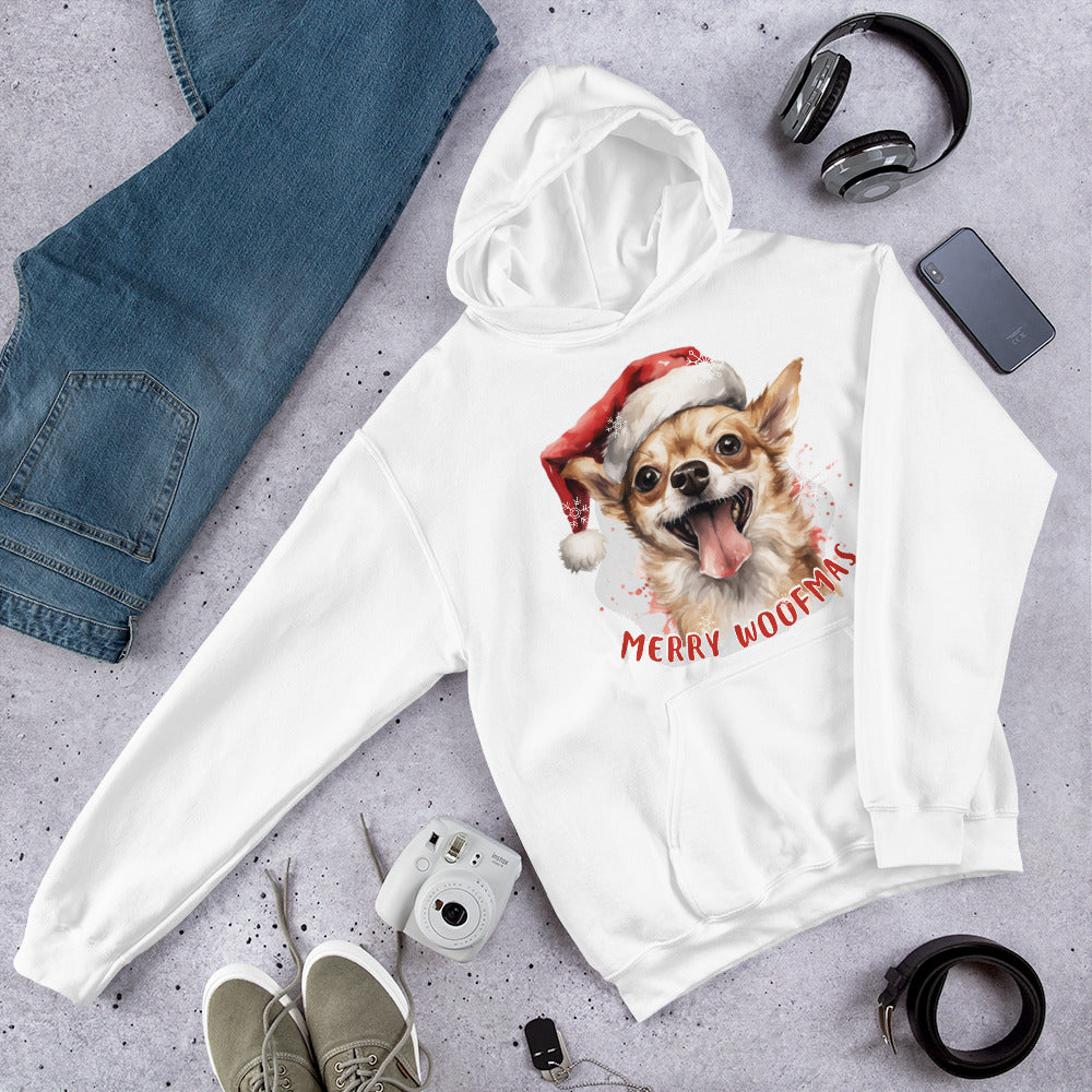 Unisex Hoodie Chihuahua - Merry Woofmas