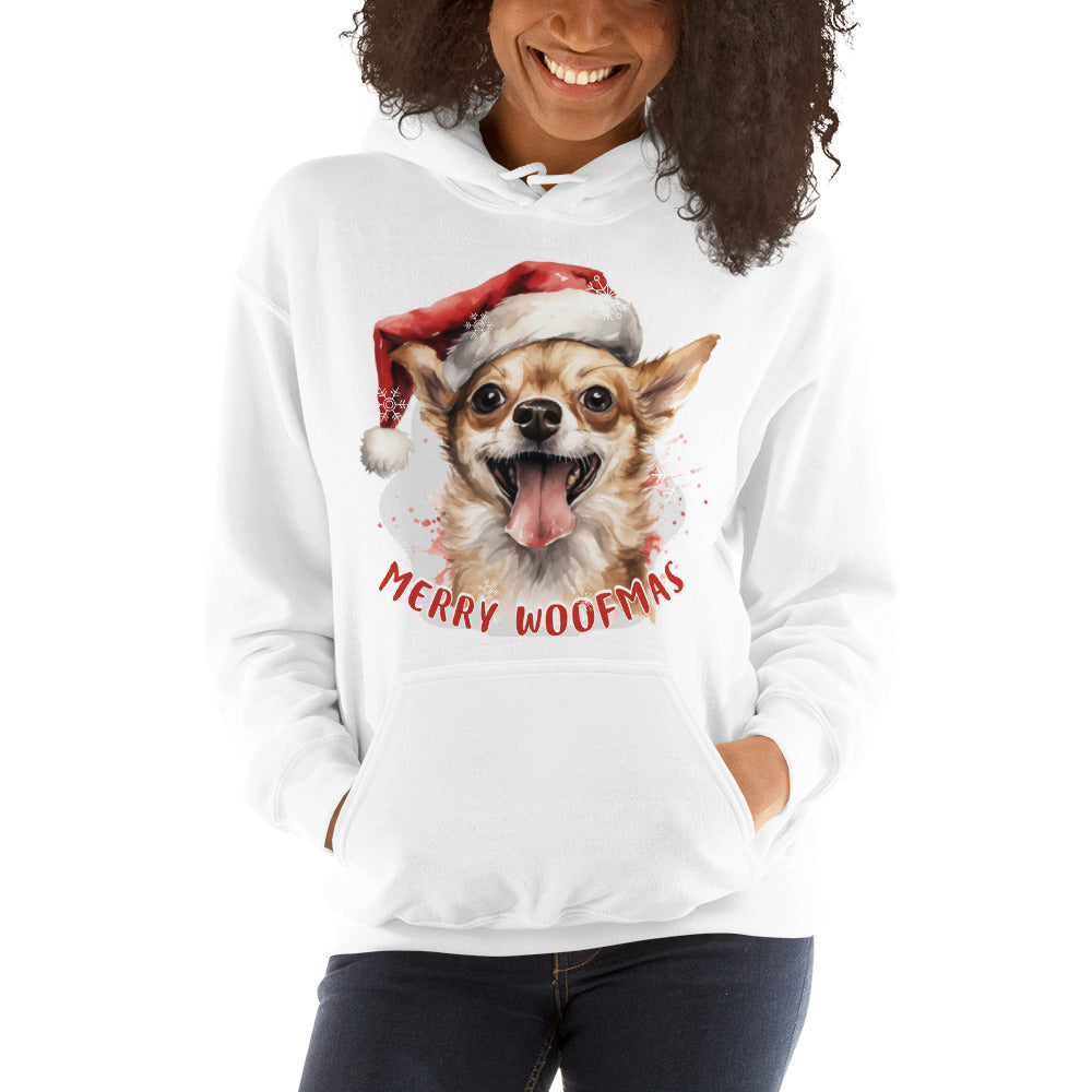 Unisex Hoodie Chihuahua - Merry Woofmas