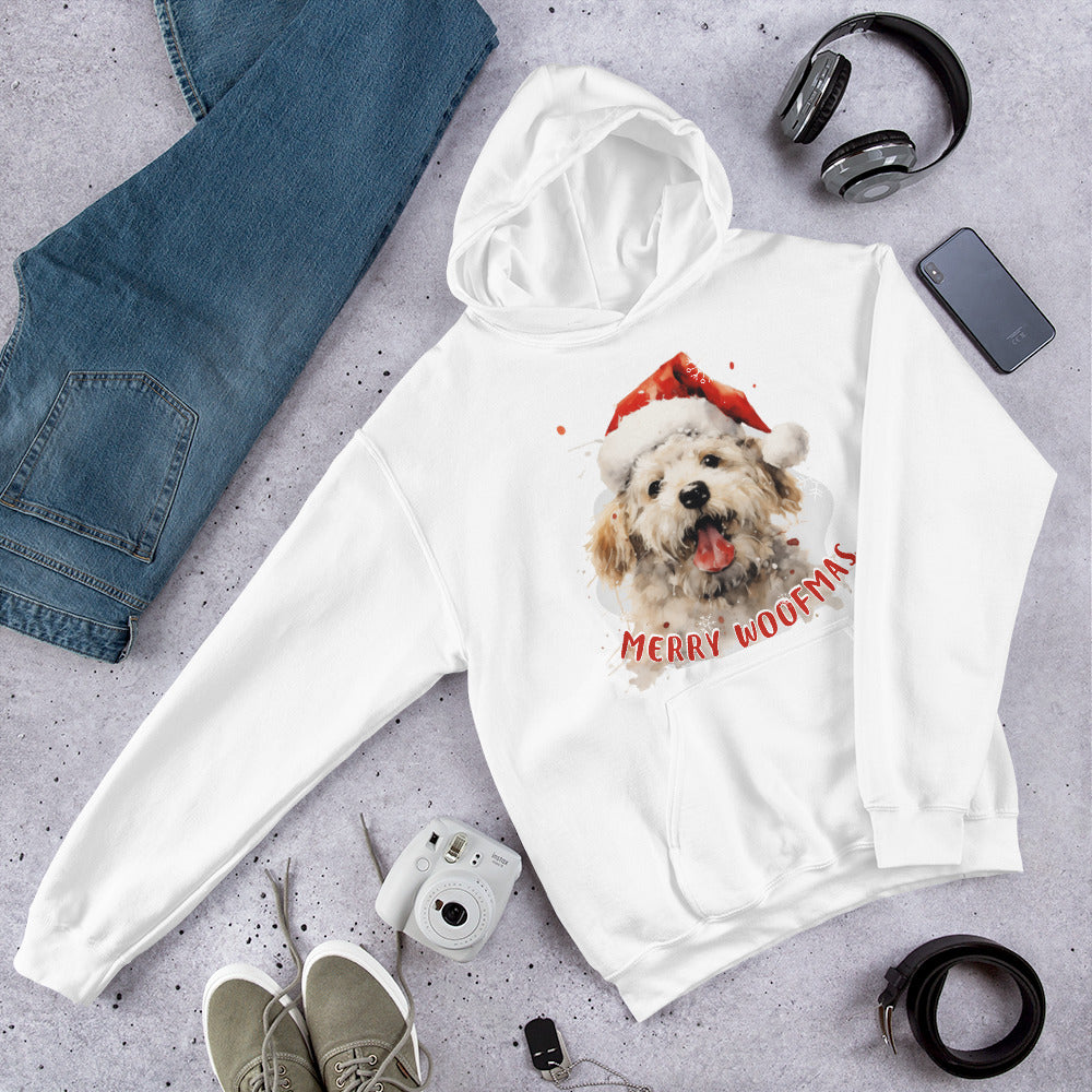 Unisex Hoodie Bichon Frise - Merry Woofmas