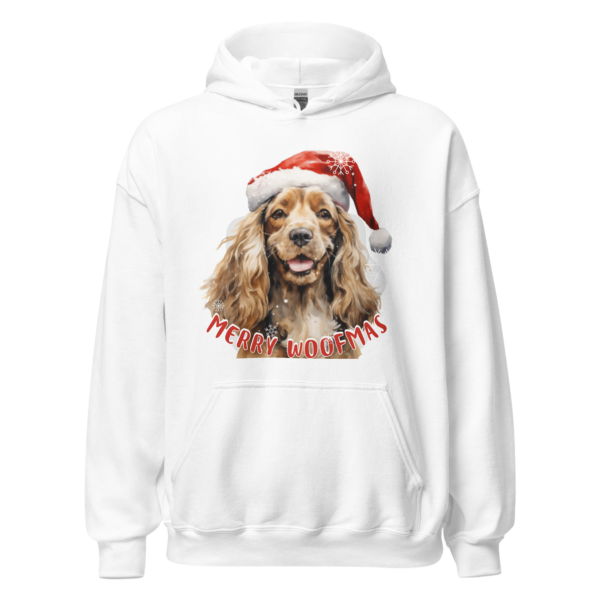 Unisex Hoodie Cocker Spaniel - Merry Woofmas