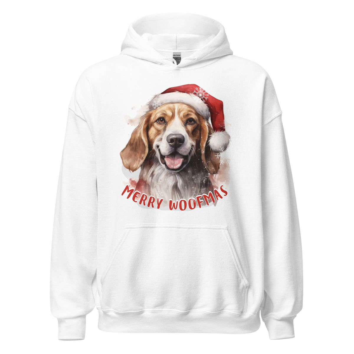 Unisex Hoodie Beagle - Merry Woofmas