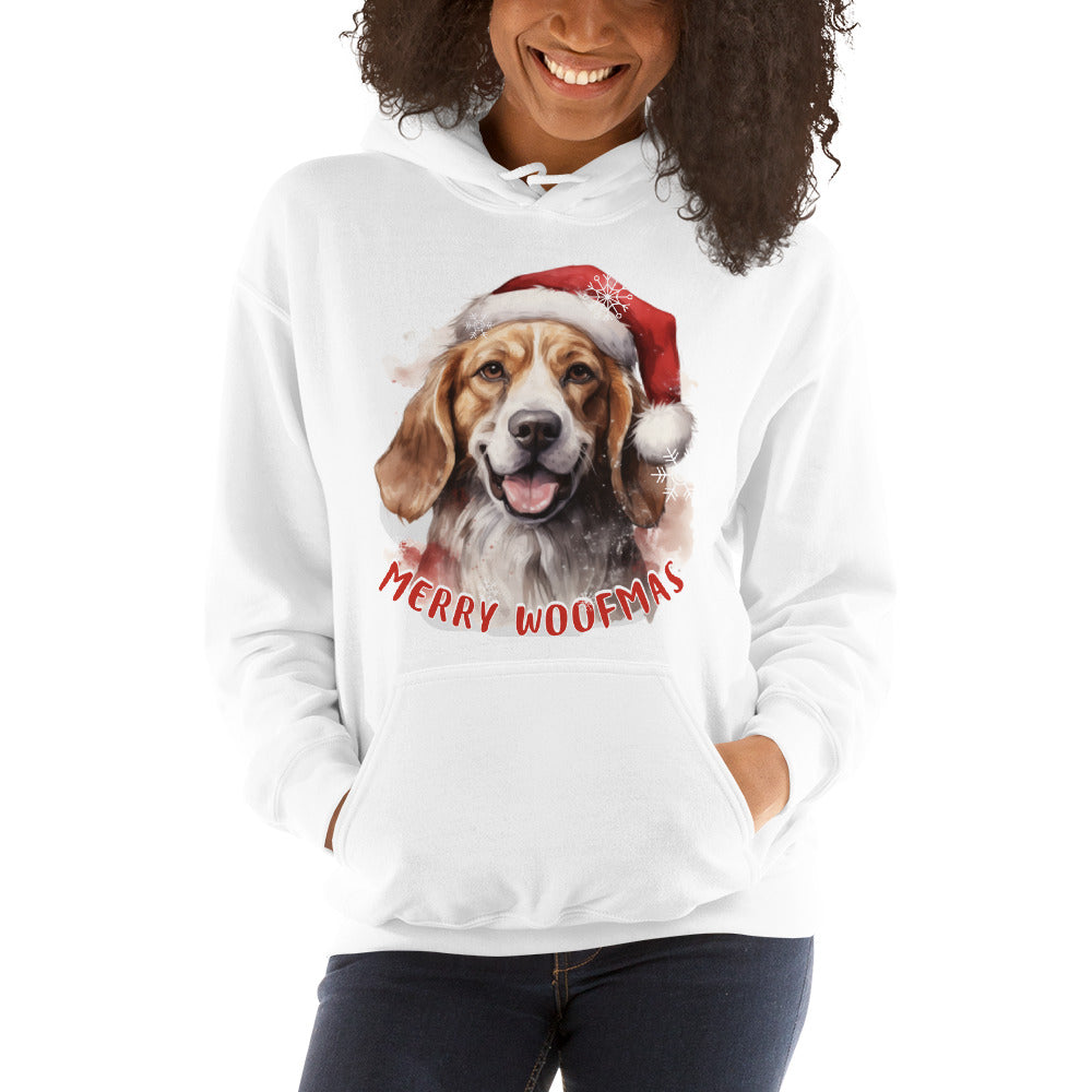 Unisex Hoodie Beagle - Merry Woofmas