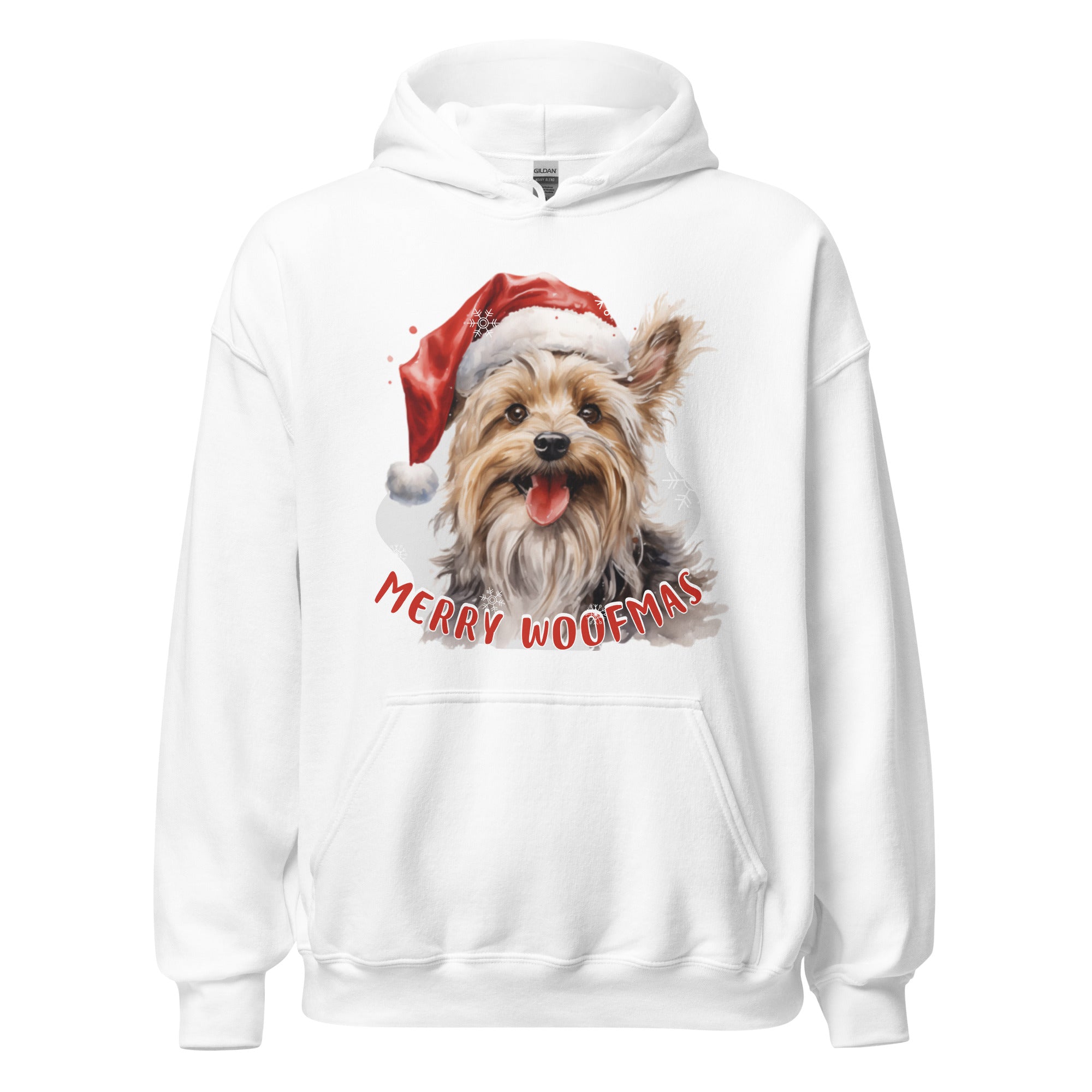 Unisex Hoodie Yorkshire Terrier - Merry Woofmas