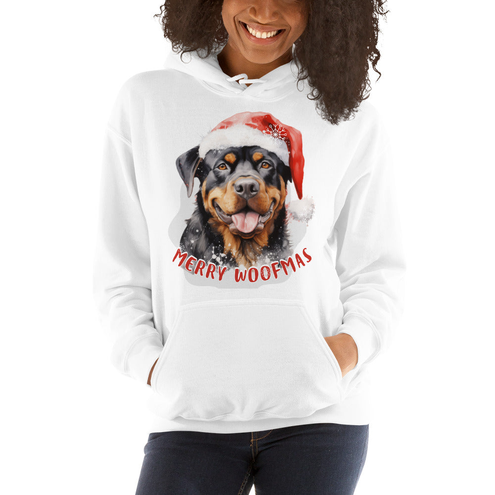 Unisex Hoodie Rottweiler - Merry Woofmas