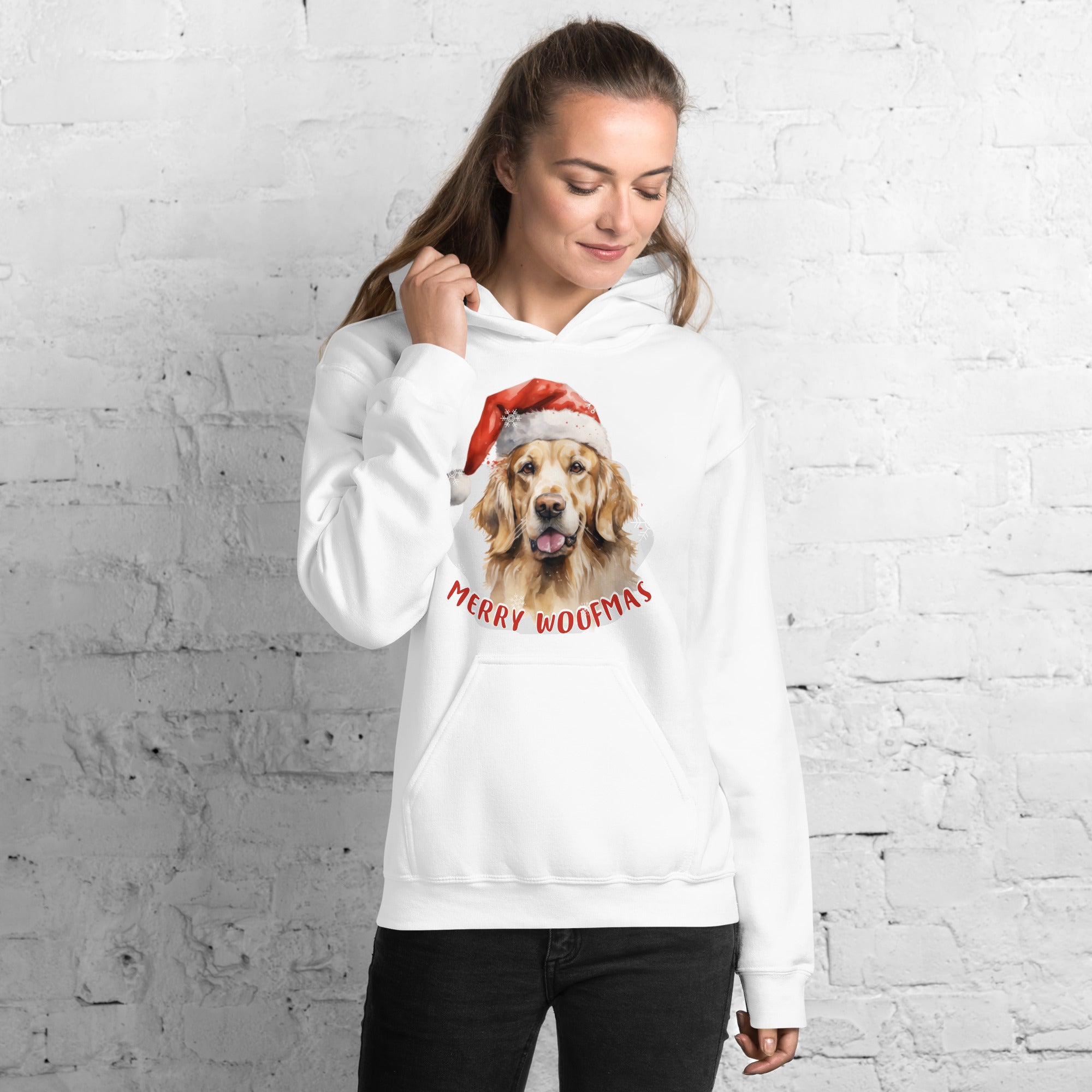 Unisex Hoodie Golden Retriever - Merry Woofmas