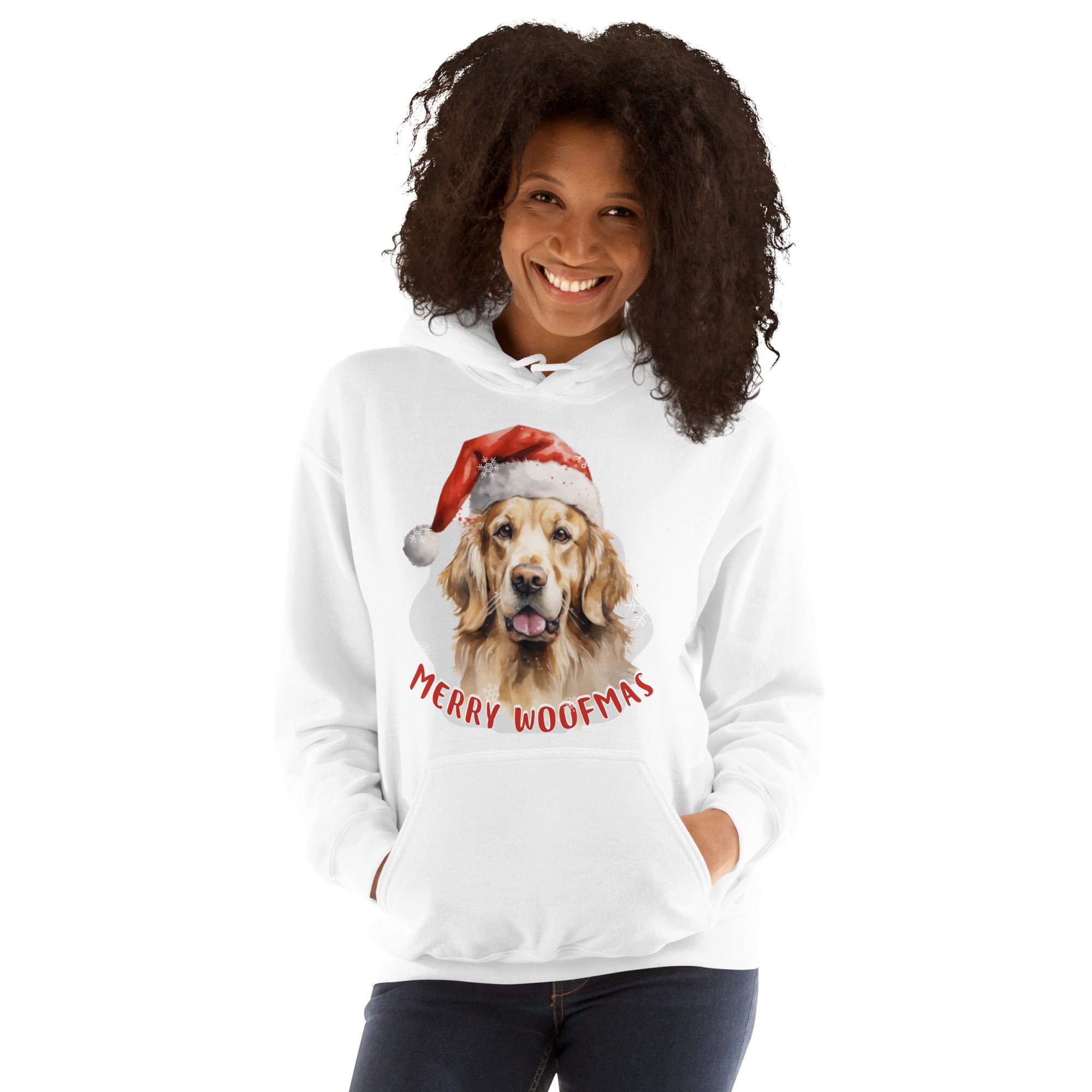 Unisex Hoodie Golden Retriever - Merry Woofmas