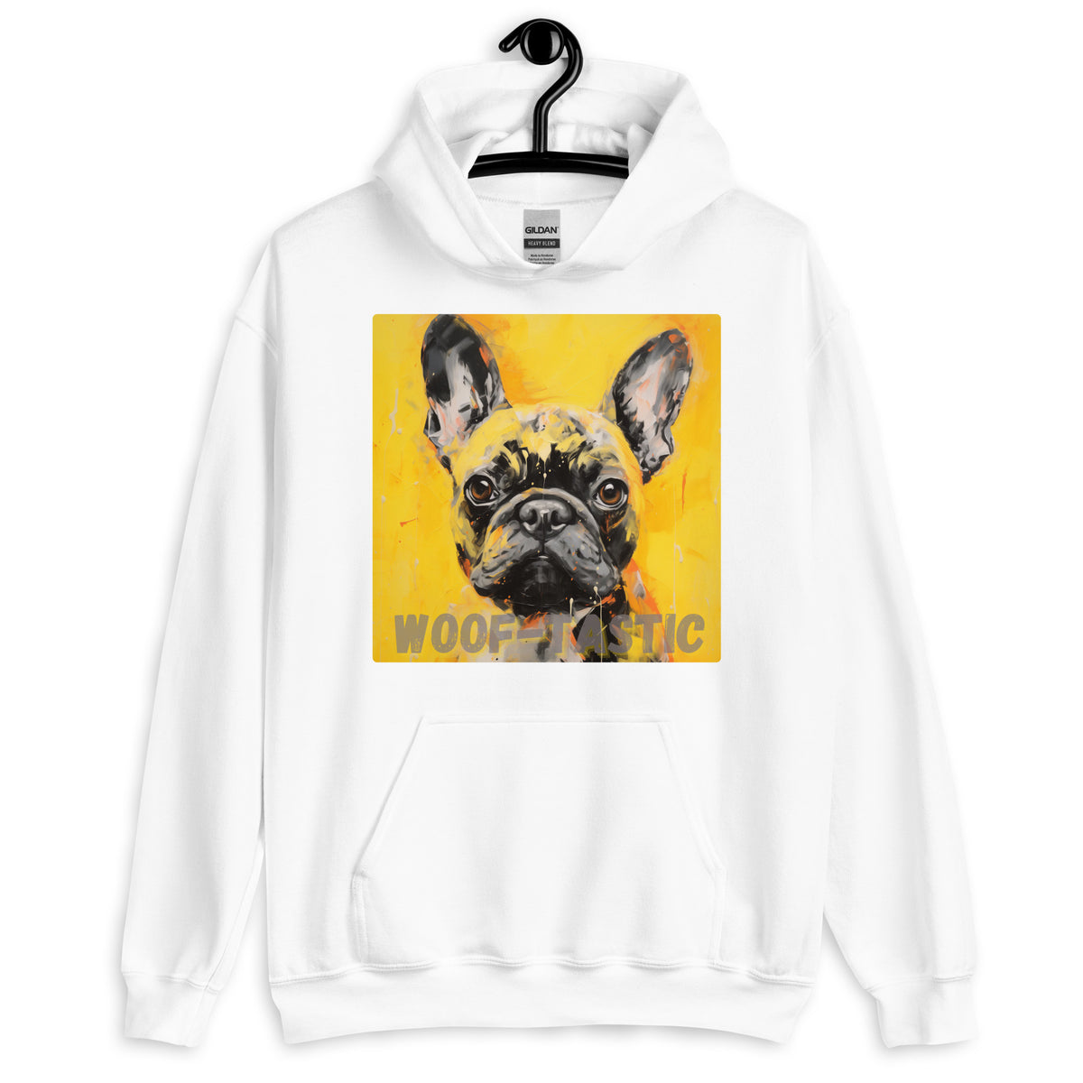 Unisex Hoodie, Woof-tastic French Bulldog