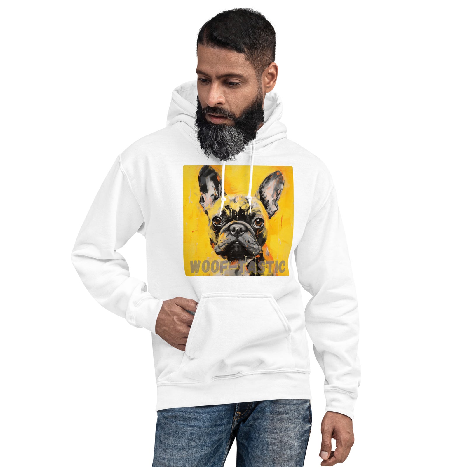 Unisex Hoodie, Woof-tastic French Bulldog
