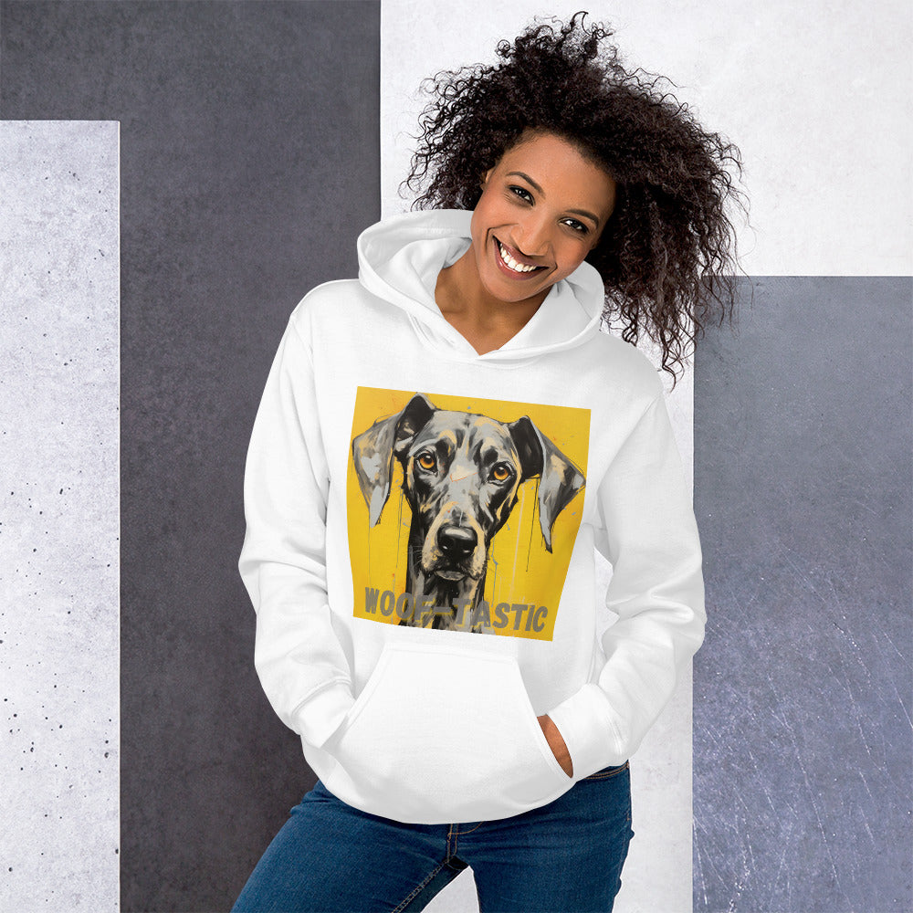 Unisex Hoodie, Woof-tastic Great Dane