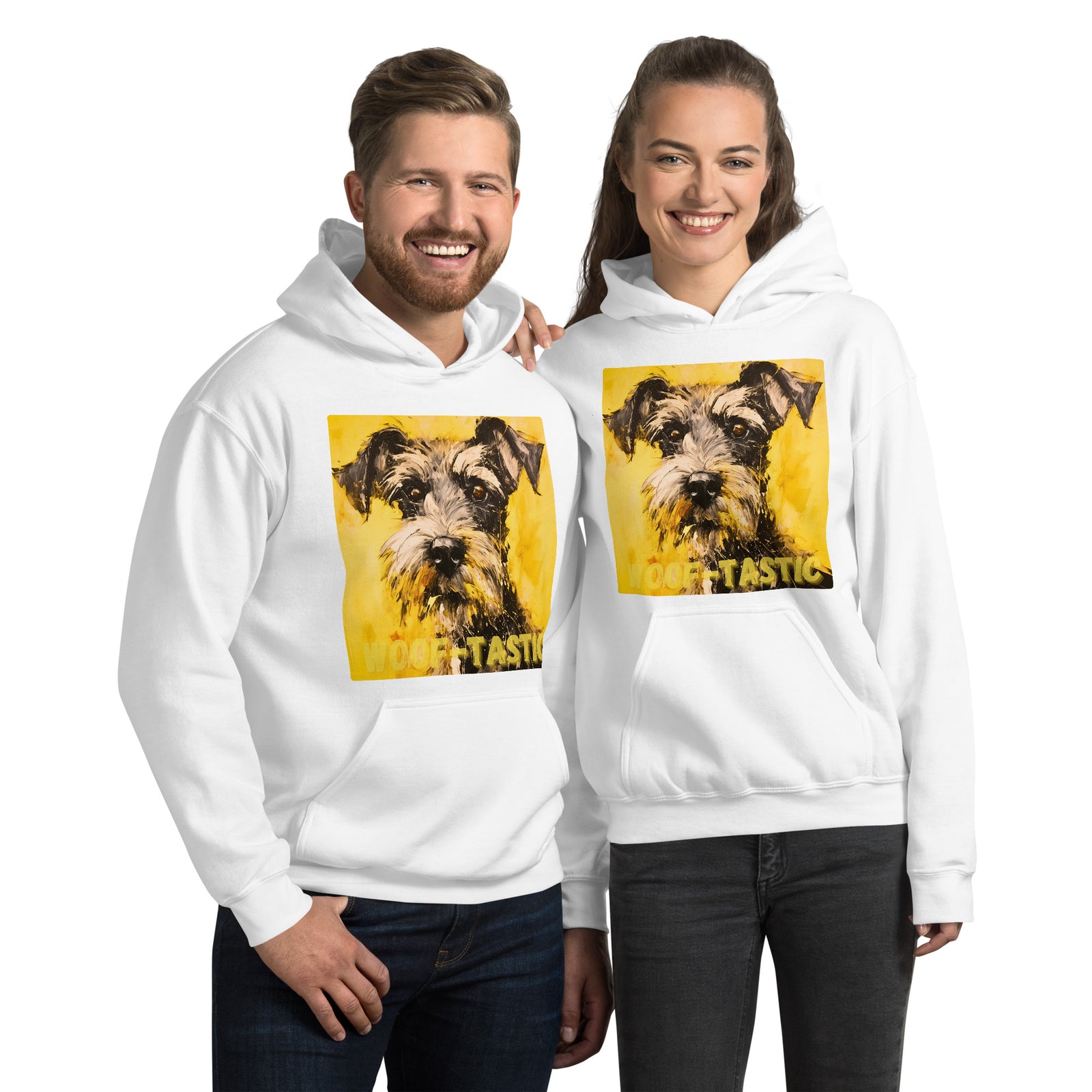 Unisex Hoodie, Woof-tastic Miniature Schnauzer