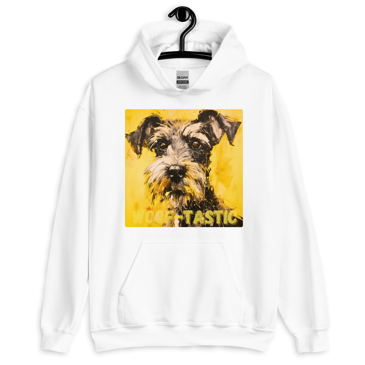 Unisex Hoodie, Woof-tastic Miniature Schnauzer