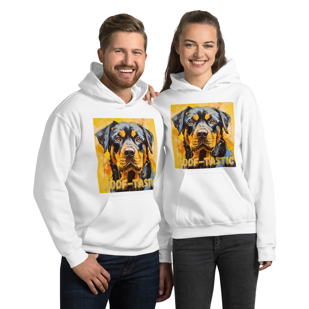 Unisex Hoodie, Woof-tastic Rottweiler