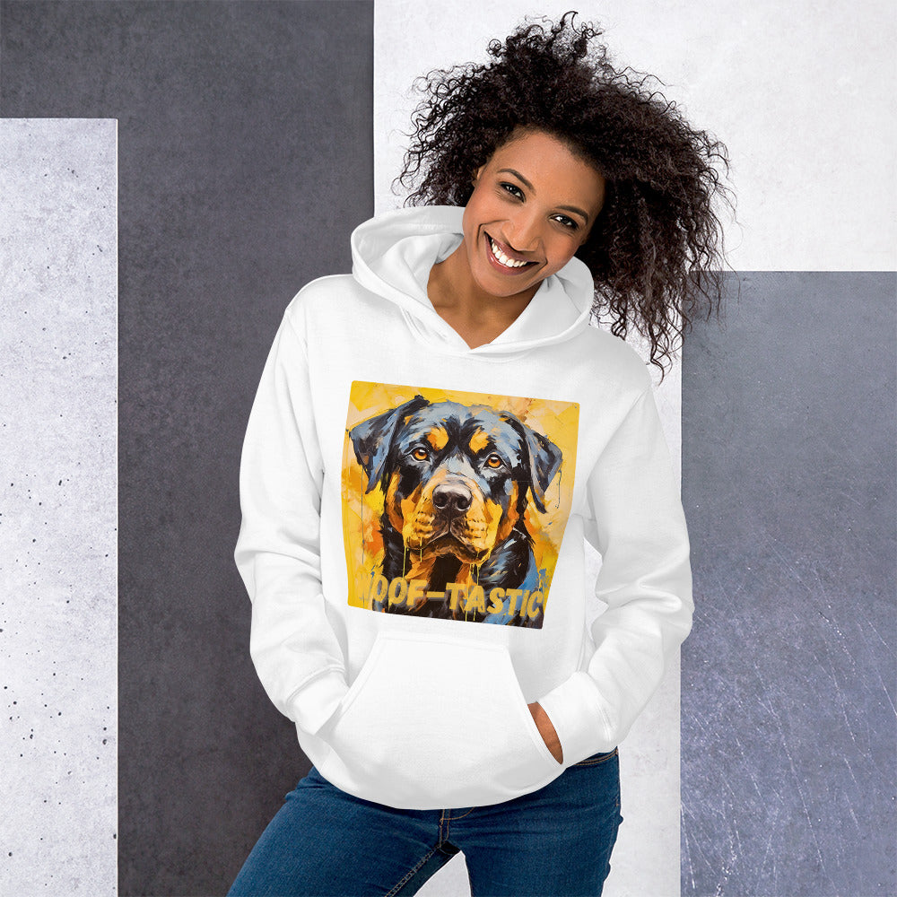 Unisex Hoodie, Woof-tastic Rottweiler