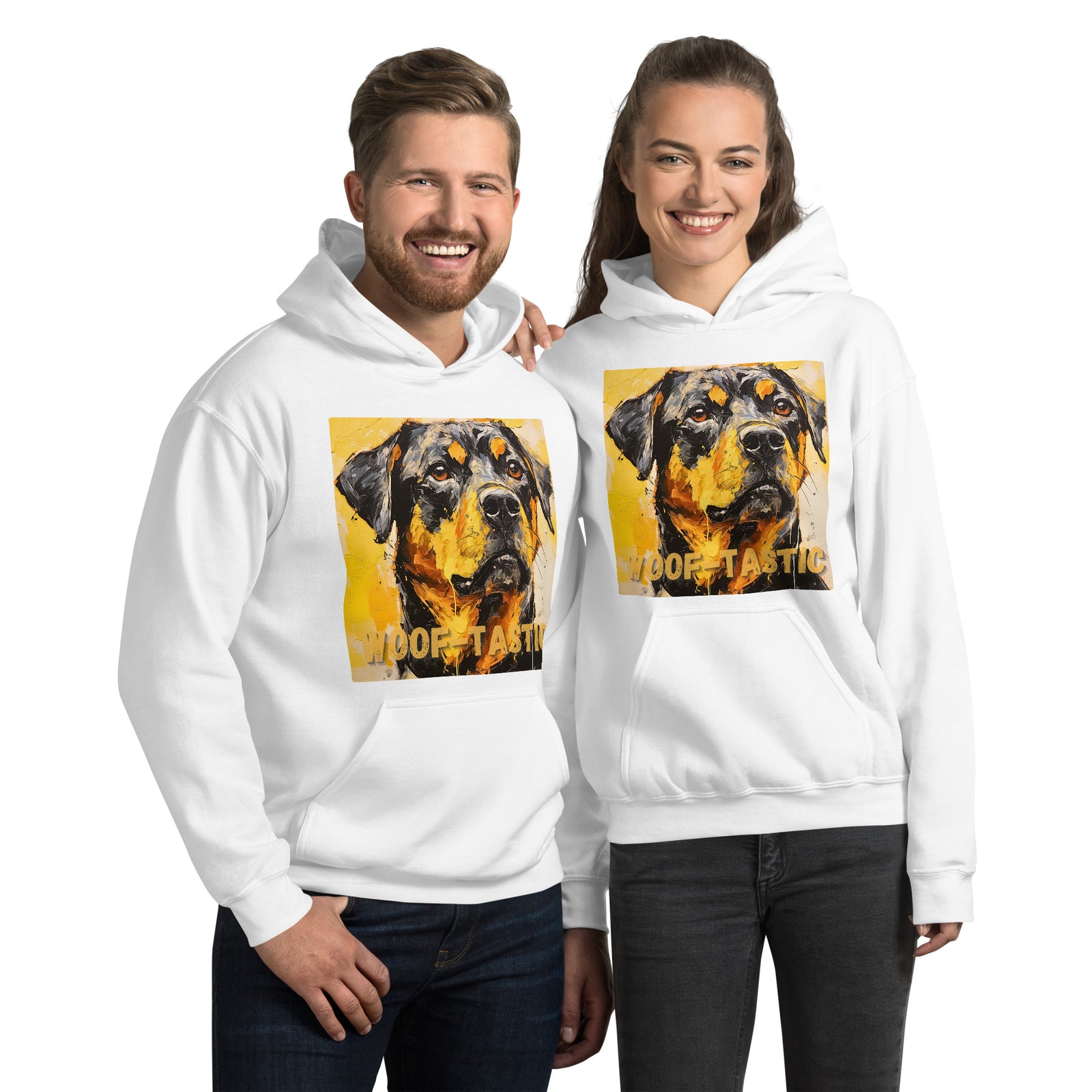 Unisex Hoodie, Woof-tastic Rottweiler