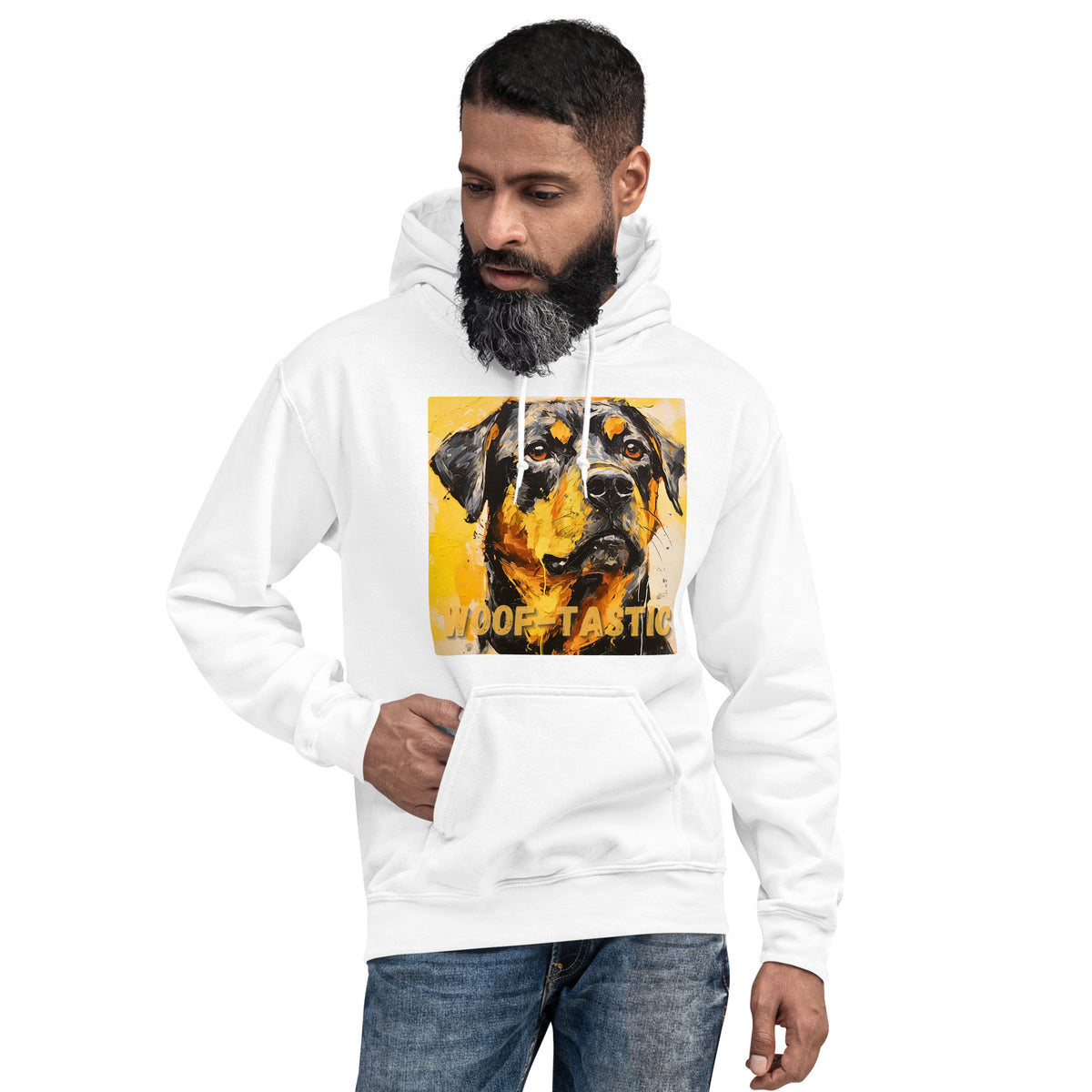 Unisex Hoodie, Woof-tastic Rottweiler