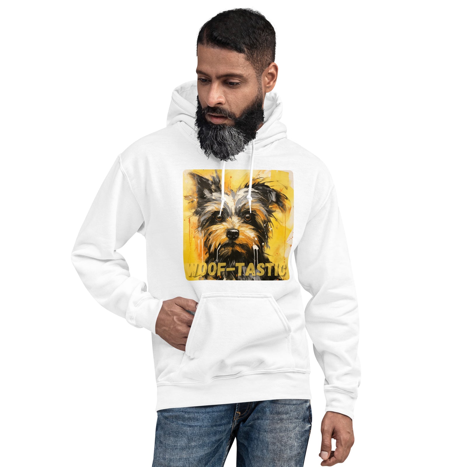 Unisex Hoodie, Woof-tastic Yorkshire Terrier