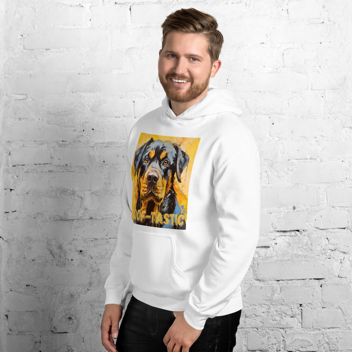 Unisex Hoodie, Woof-tastic Rottweiler