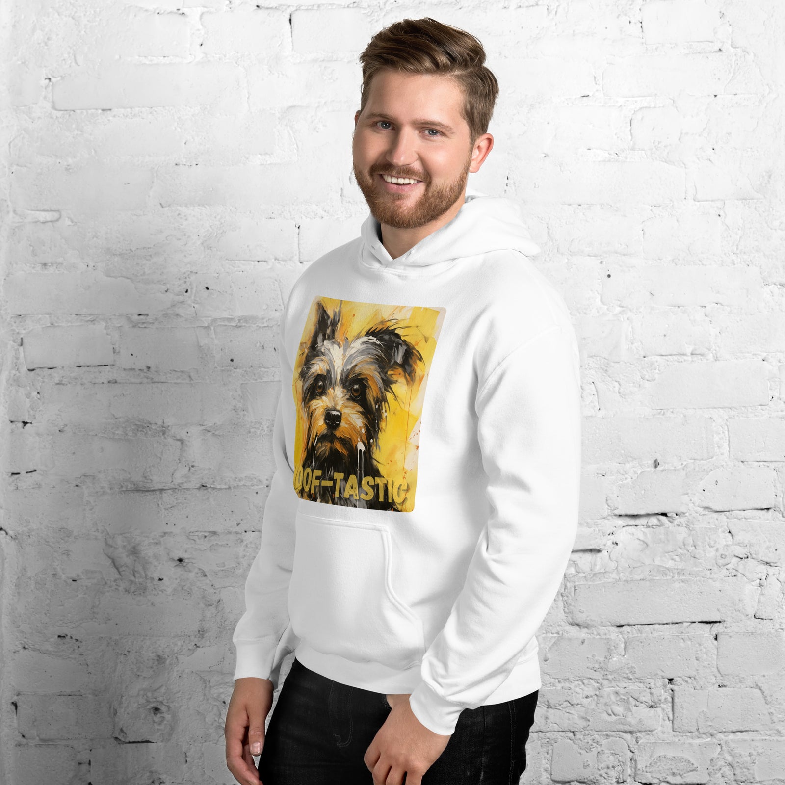 Unisex Hoodie, Woof-tastic Yorkshire Terrier