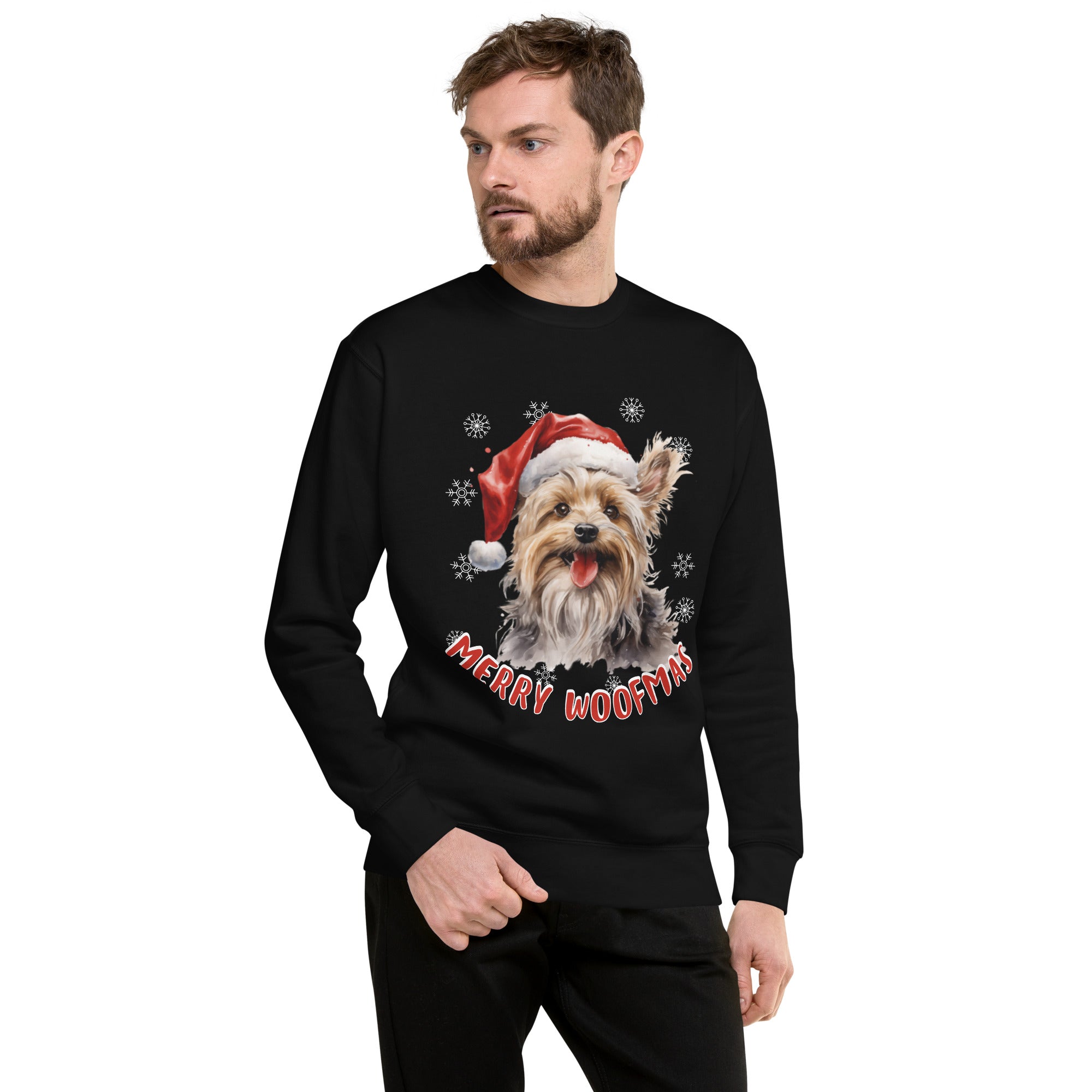 Unisex Premium Sweatshirt Yorkshire Terrrier - Marry Woofmas