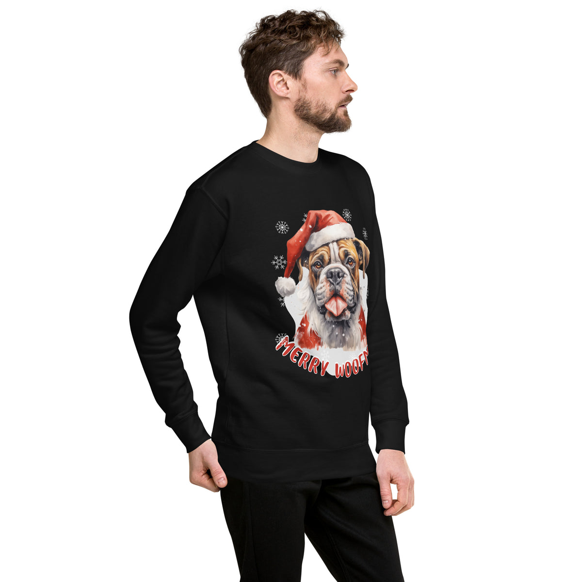 Unisex Premium Sweatshirt Boxer - Merry woofmas