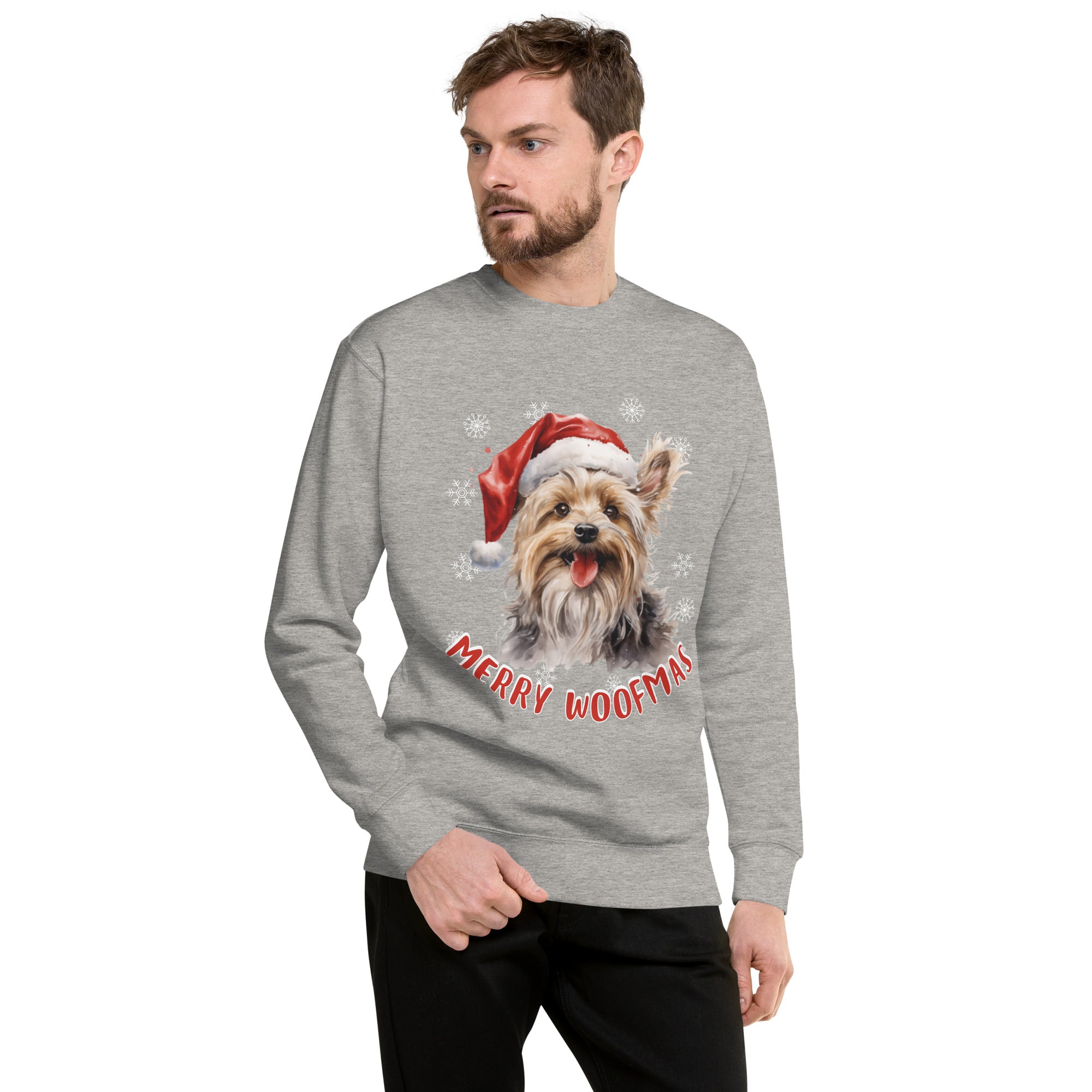 Unisex Premium Sweatshirt Yorkshire Terrrier - Marry Woofmas