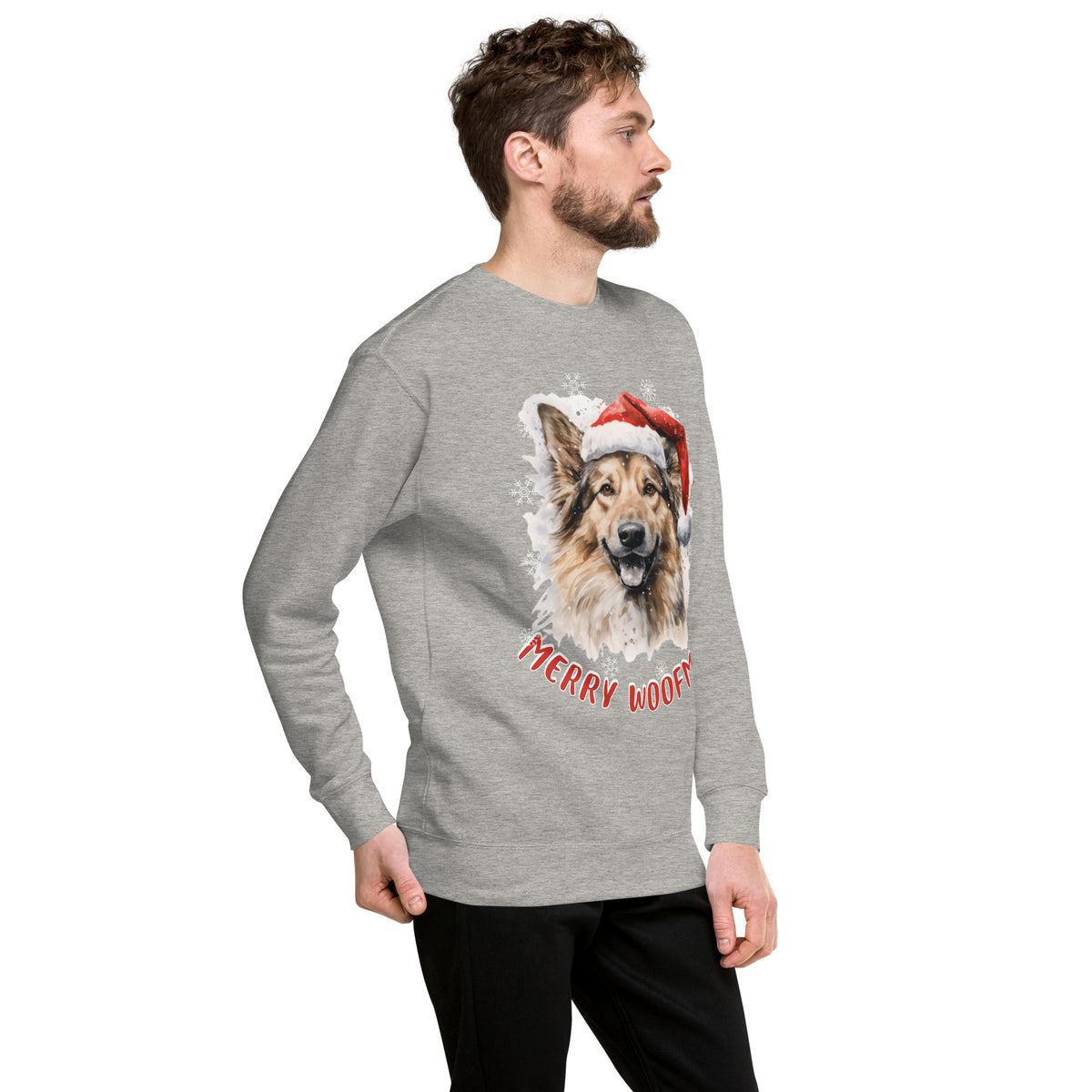 Unisex Premium Sweatshirt German Shepherd  - Merry Woofmas