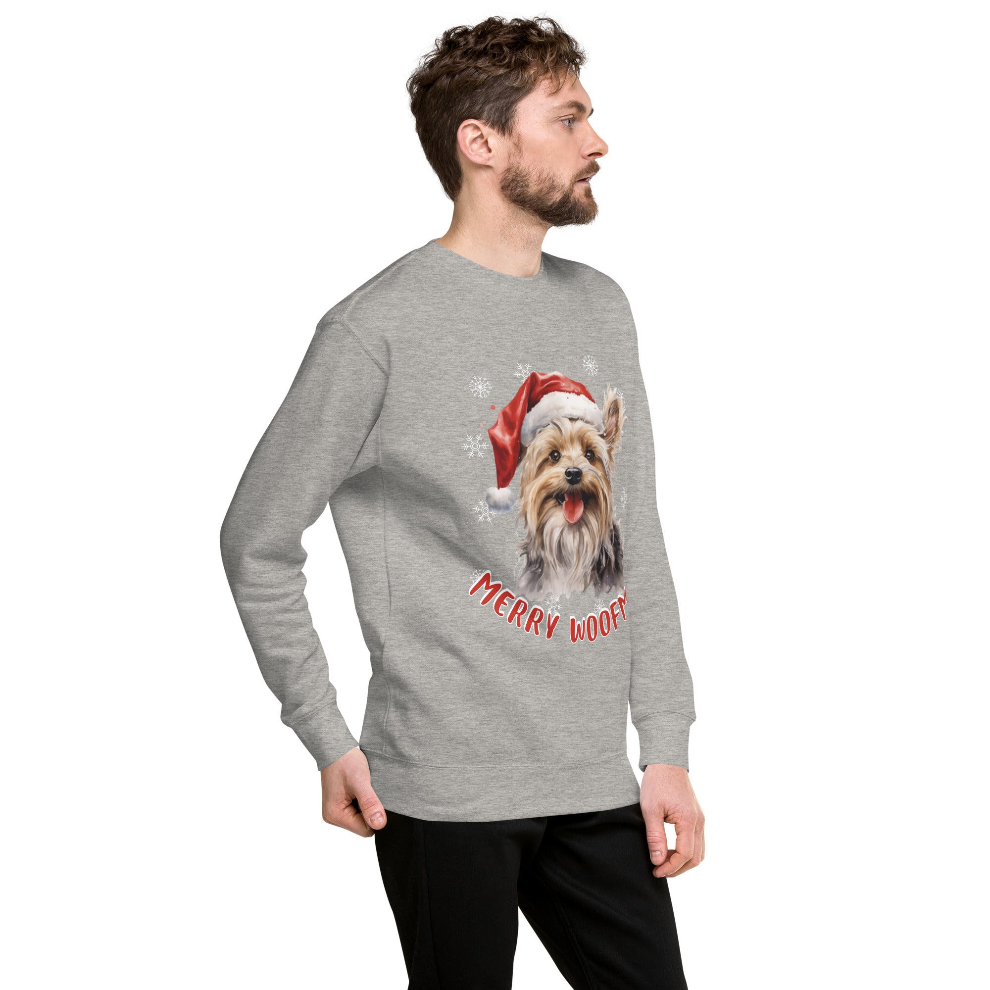 Unisex Premium Sweatshirt Yorkshire Terrrier - Marry Woofmas