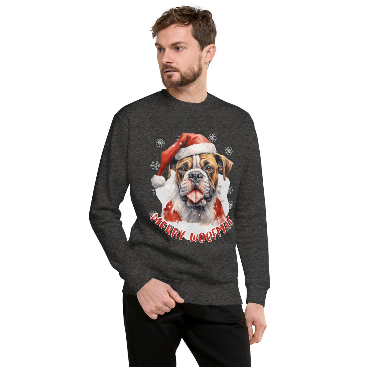 Unisex Premium Sweatshirt Boxer - Merry woofmas