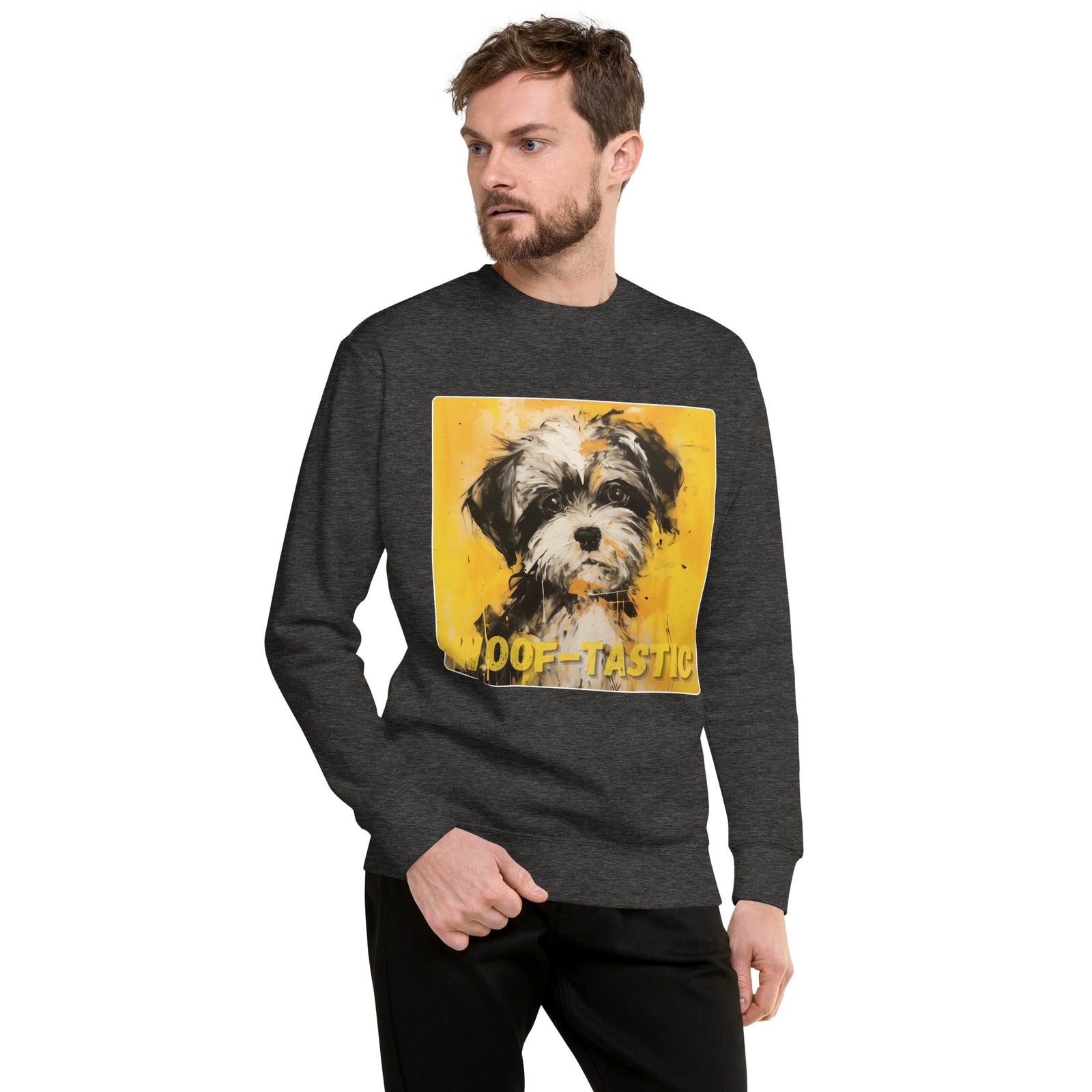 Unisex Premium Sweatshirt - Woof-tastic - Shih Tzu