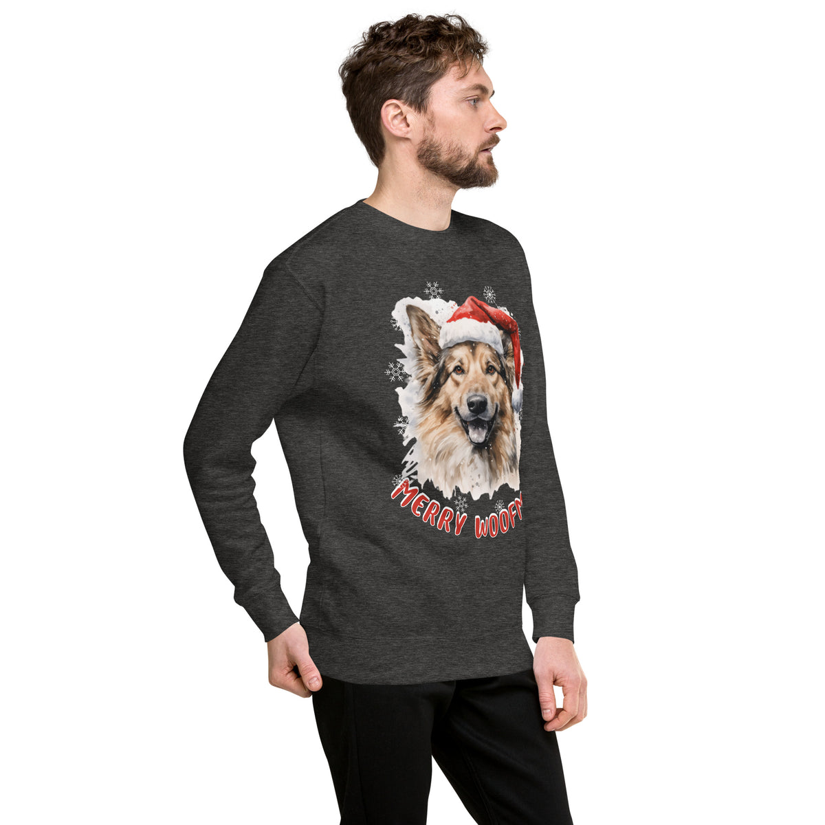 Unisex Premium Sweatshirt German Shepherd  - Merry Woofmas
