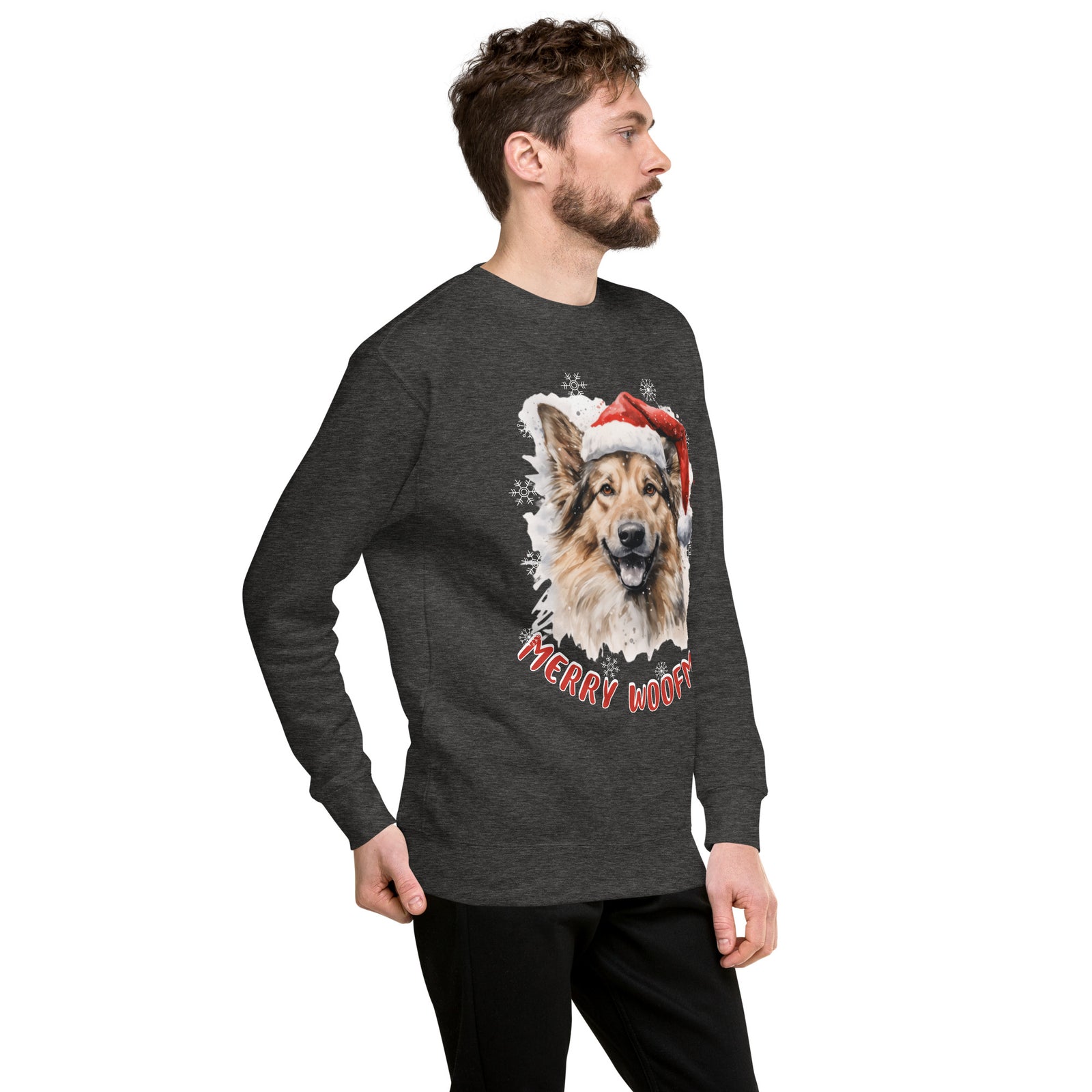 Unisex Premium Sweatshirt German Shepherd  - Merry Woofmas