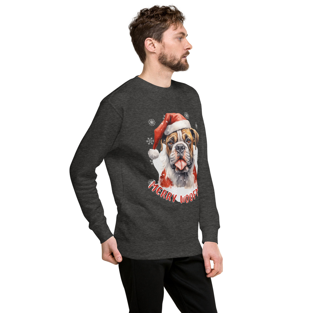 Unisex Premium Sweatshirt Boxer - Merry woofmas