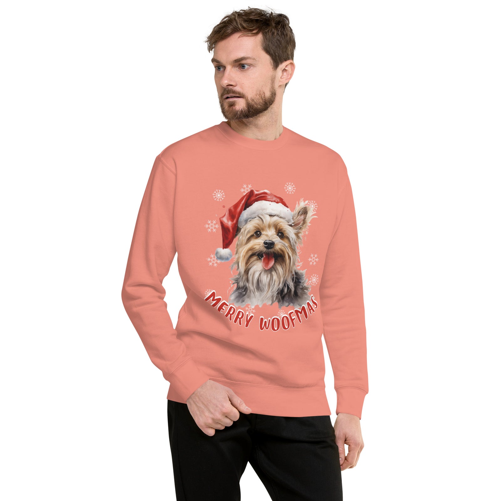Unisex Premium Sweatshirt Yorkshire Terrrier - Marry Woofmas