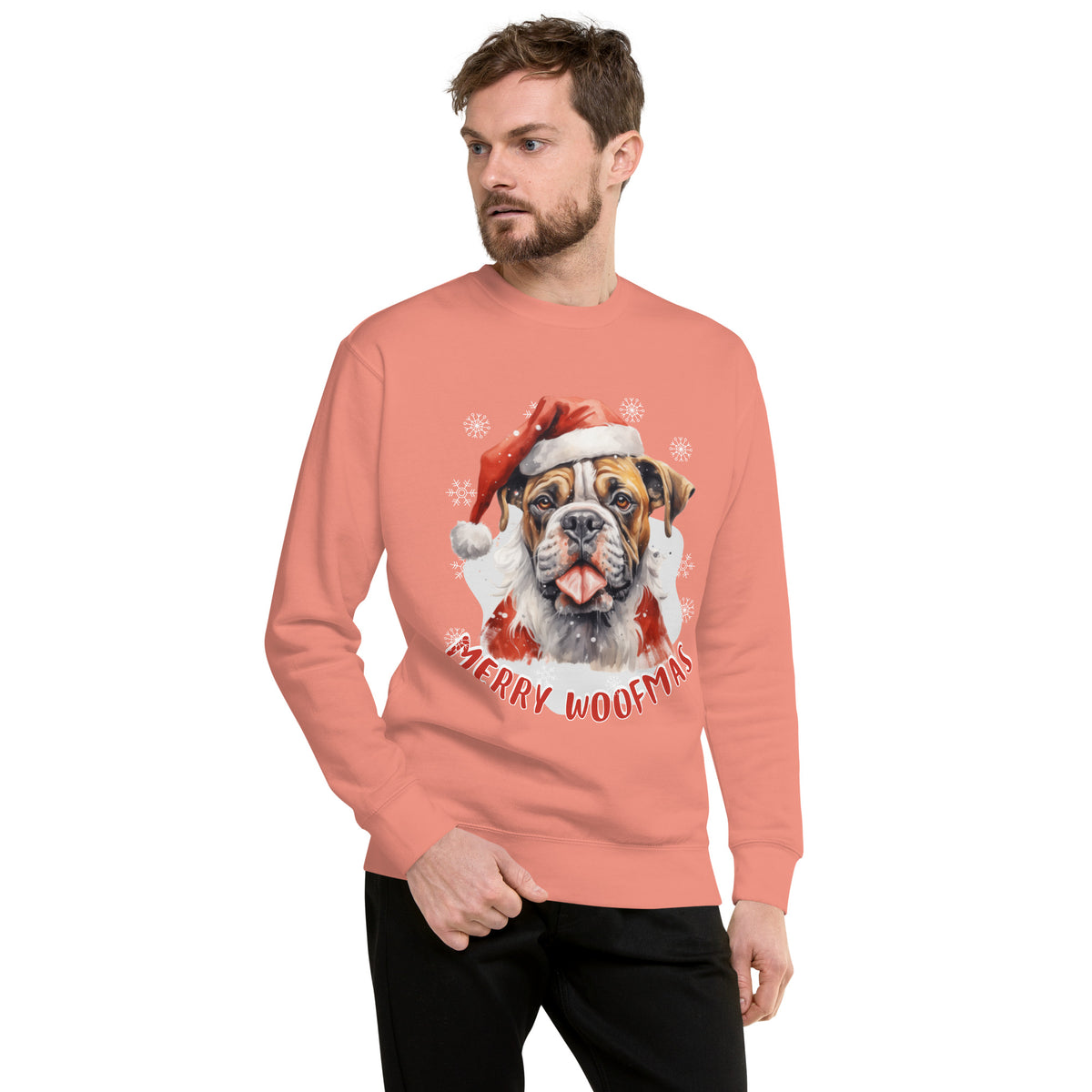 Unisex Premium Sweatshirt Boxer - Merry woofmas
