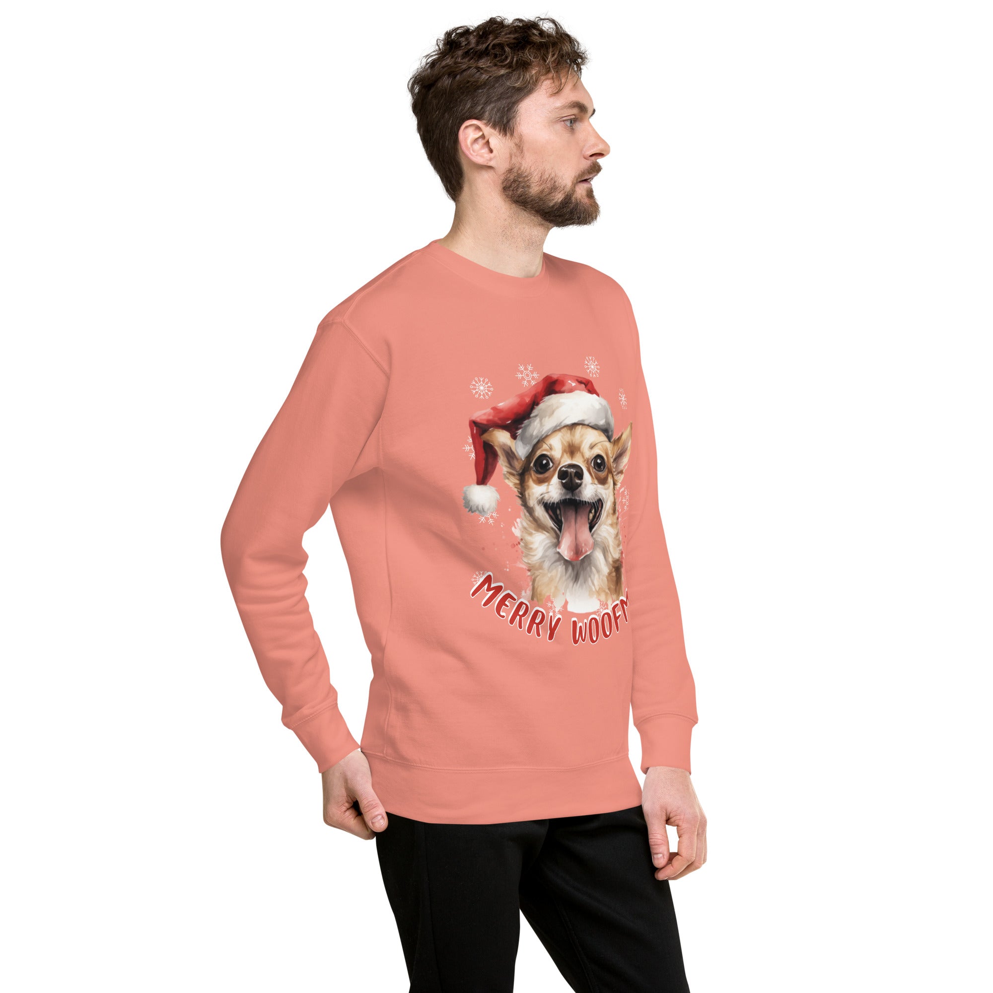 Unisex Premium Sweatshirt Chihuahua - Merry Woofmas