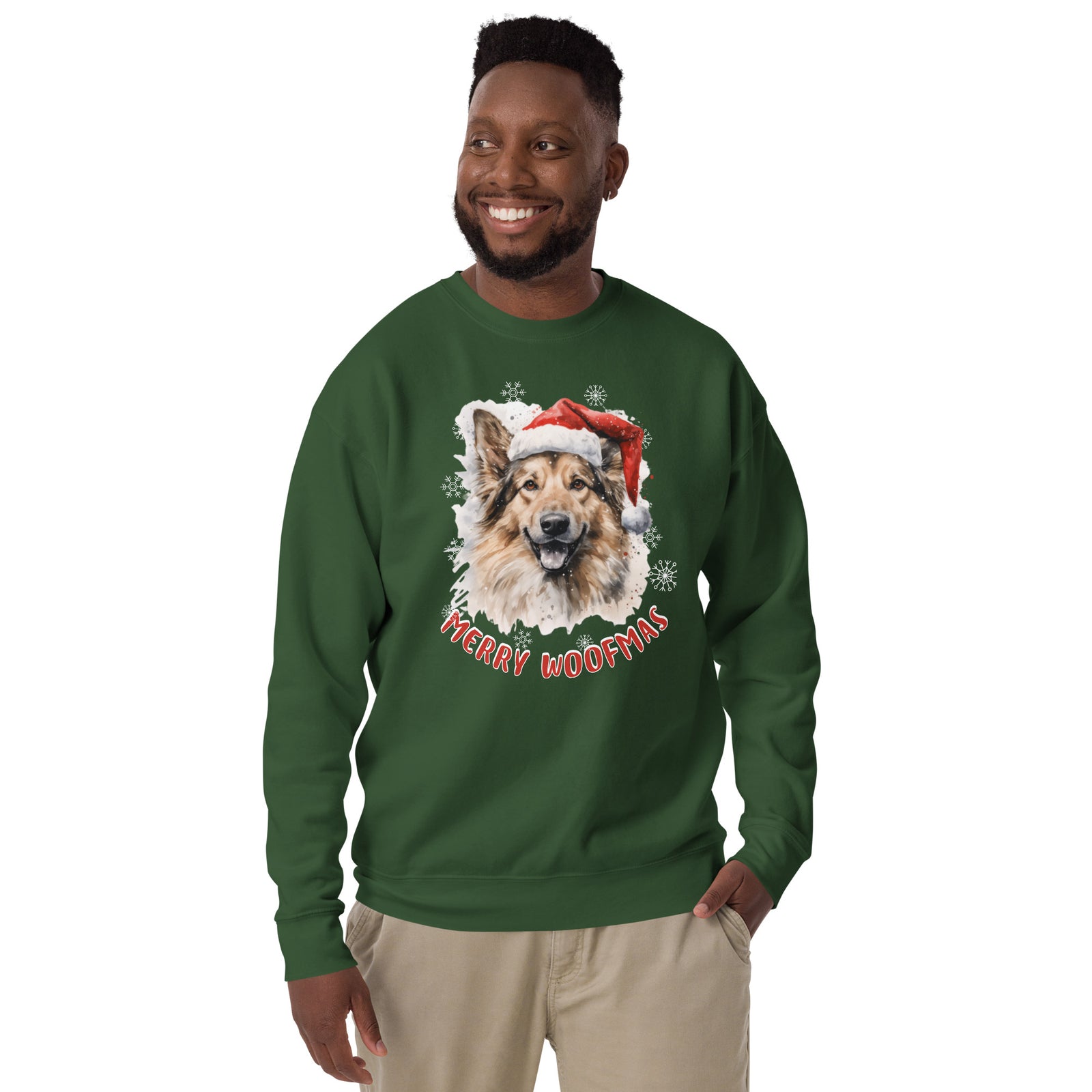Unisex Premium Sweatshirt German Shepherd  - Merry Woofmas