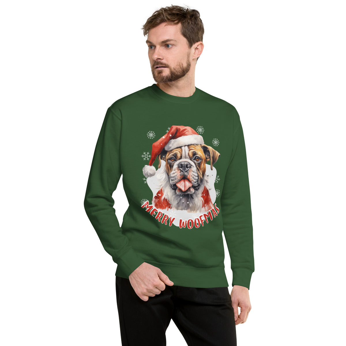 Unisex Premium Sweatshirt Boxer - Merry woofmas