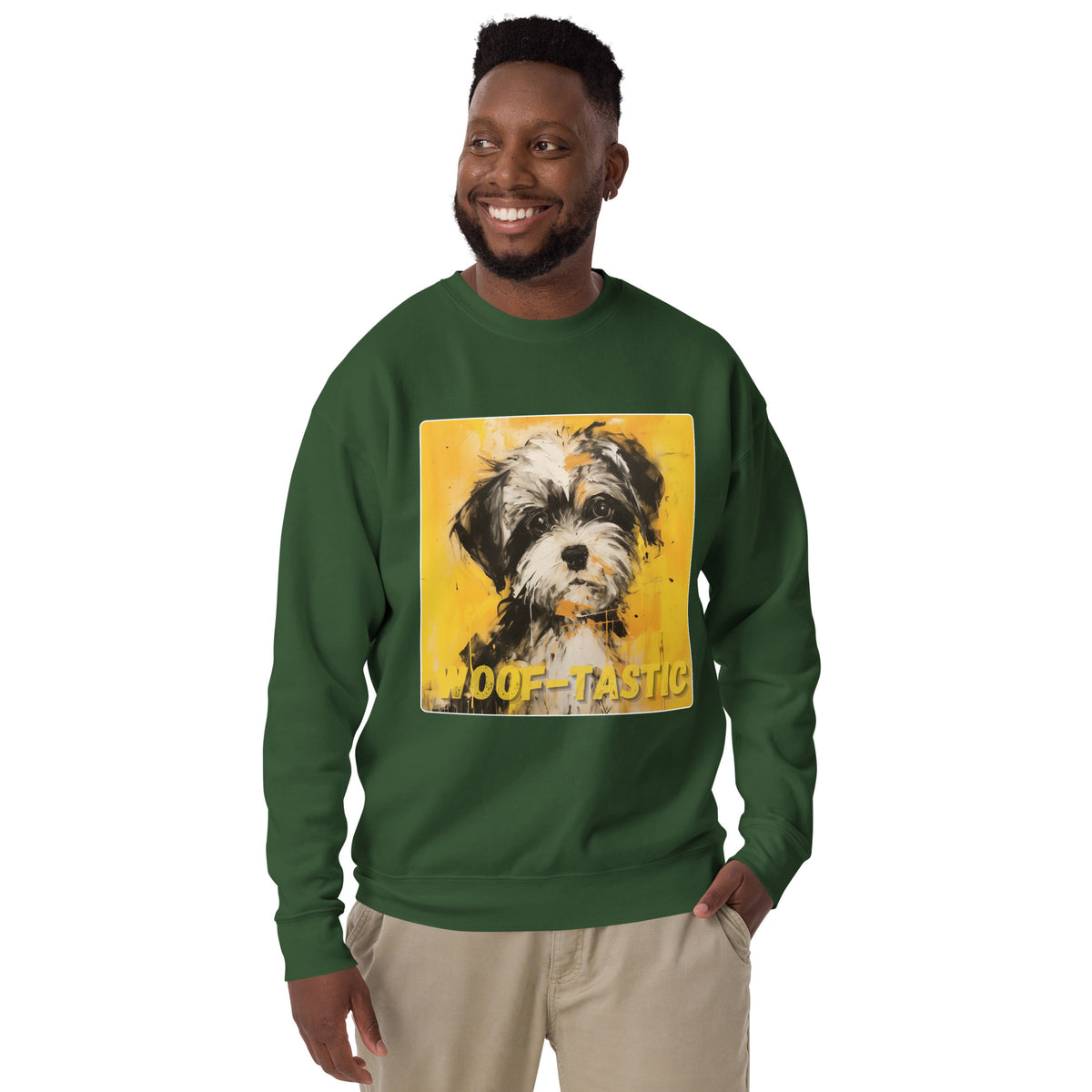 Unisex Premium Sweatshirt - Woof-tastic - Shih Tzu