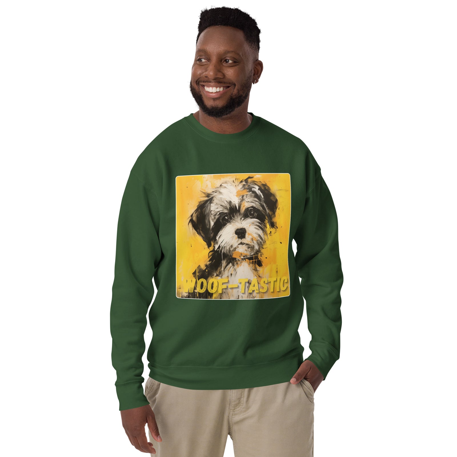 Unisex Premium Sweatshirt - Woof-tastic - Shih Tzu