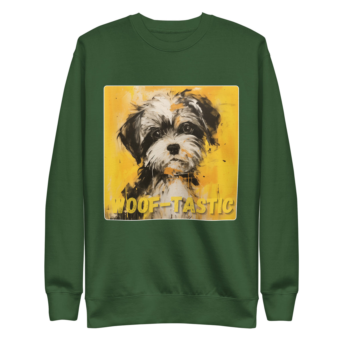 Unisex Premium Sweatshirt - Woof-tastic - Shih Tzu