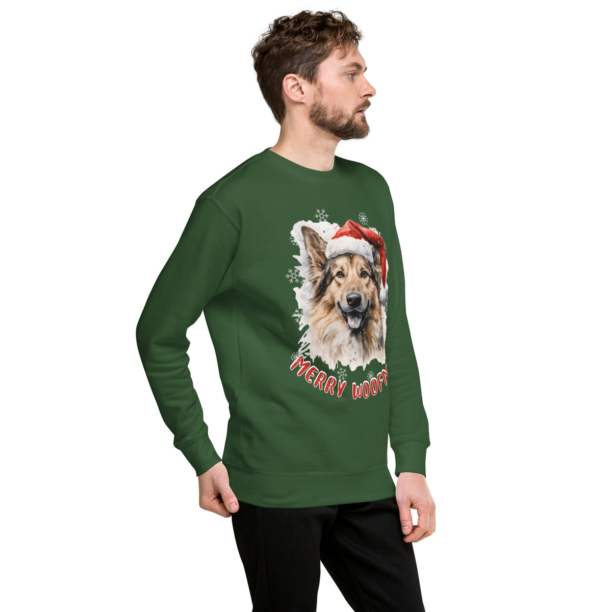 Unisex Premium Sweatshirt German Shepherd  - Merry Woofmas