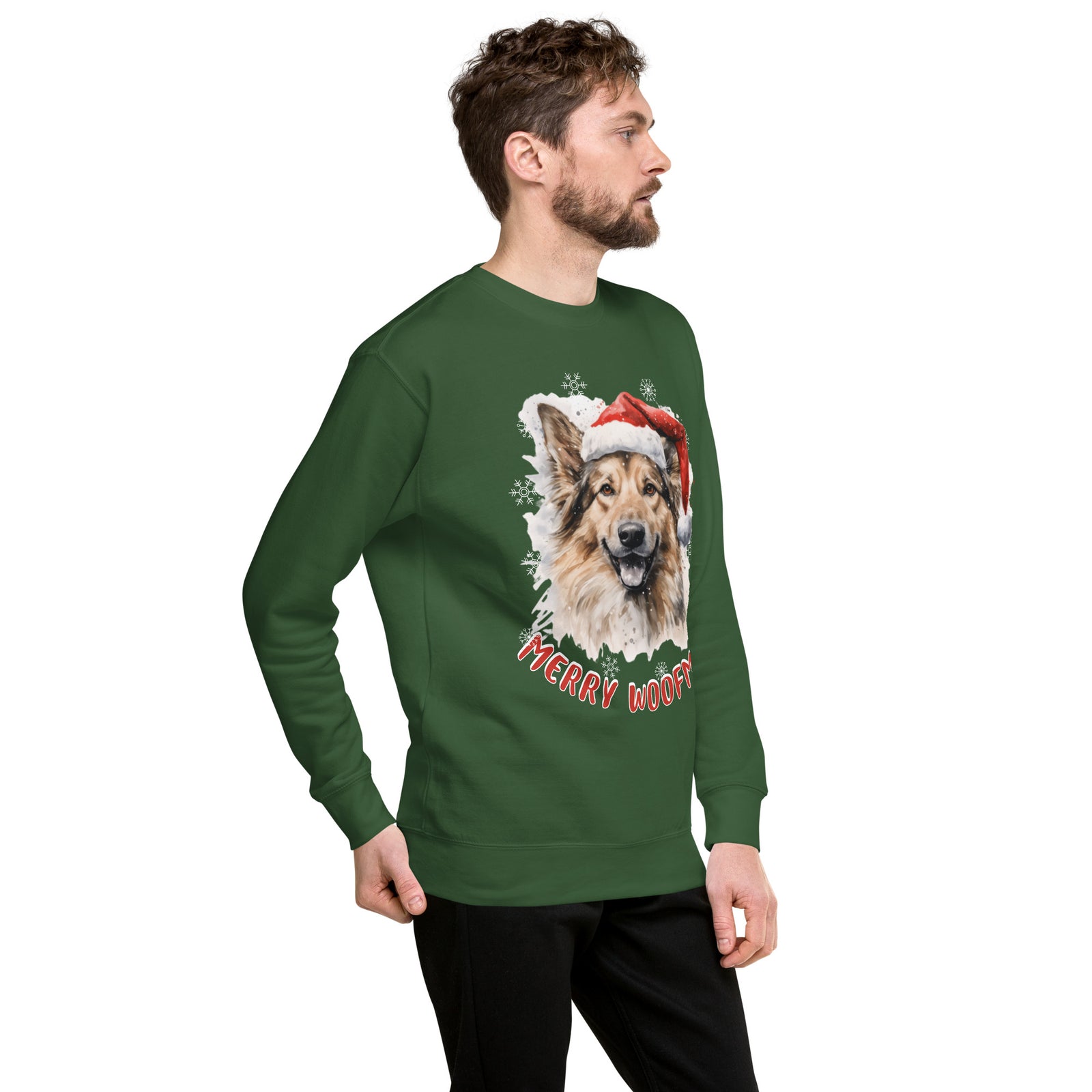 Unisex Premium Sweatshirt German Shepherd  - Merry Woofmas