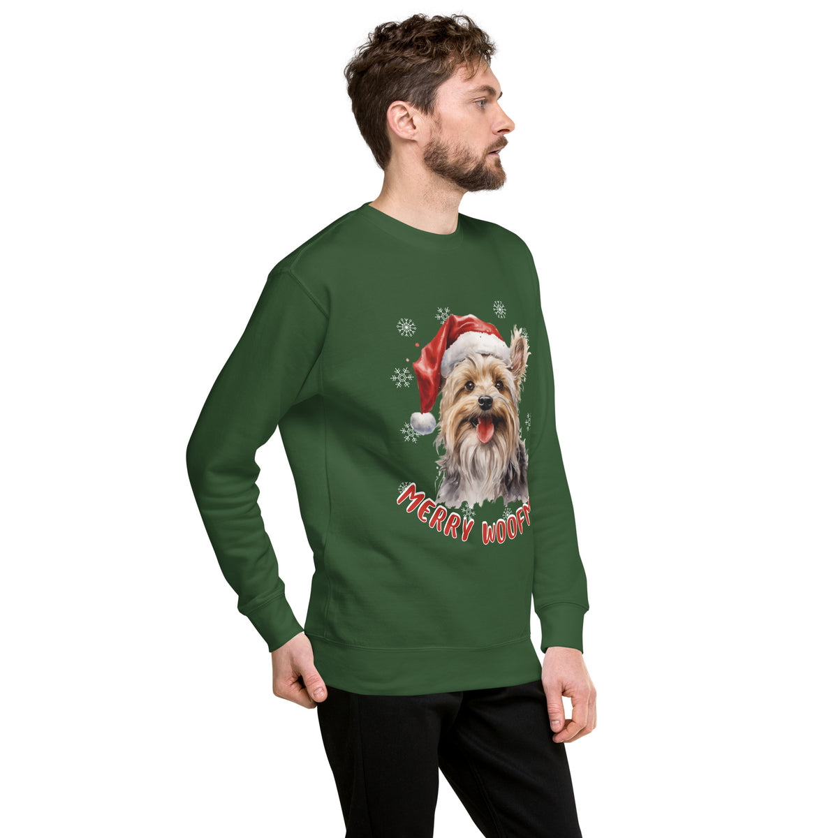 Unisex Premium Sweatshirt Yorkshire Terrrier - Marry Woofmas