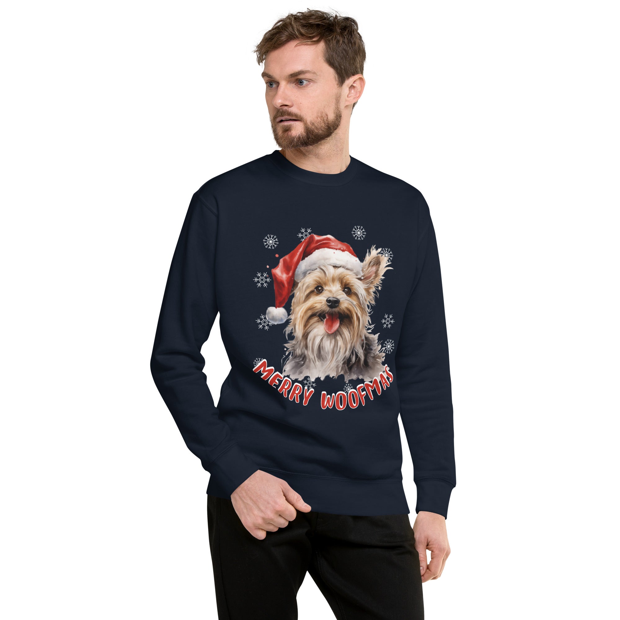 Unisex Premium Sweatshirt Yorkshire Terrrier - Marry Woofmas