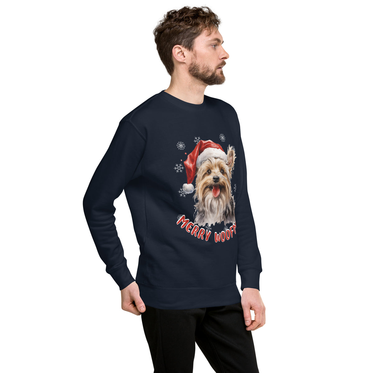 Unisex Premium Sweatshirt Yorkshire Terrrier - Marry Woofmas