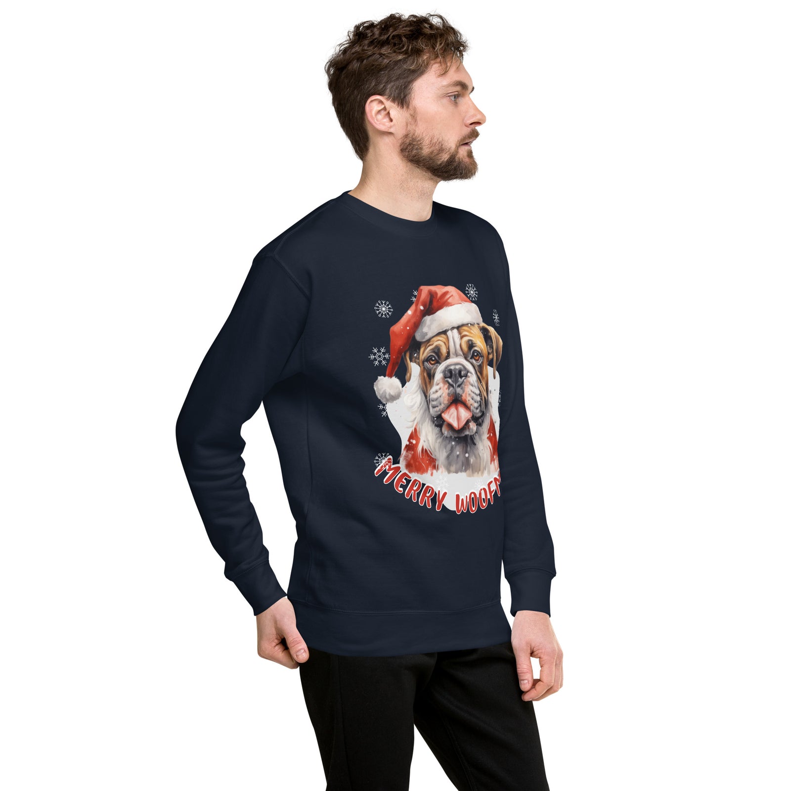 Unisex Premium Sweatshirt Boxer - Merry woofmas