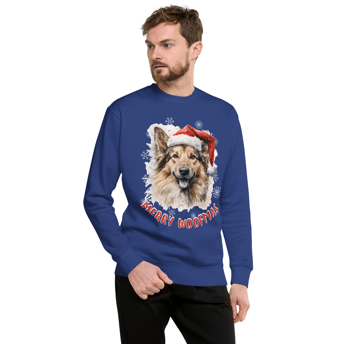Unisex Premium Sweatshirt German Shepherd  - Merry Woofmas