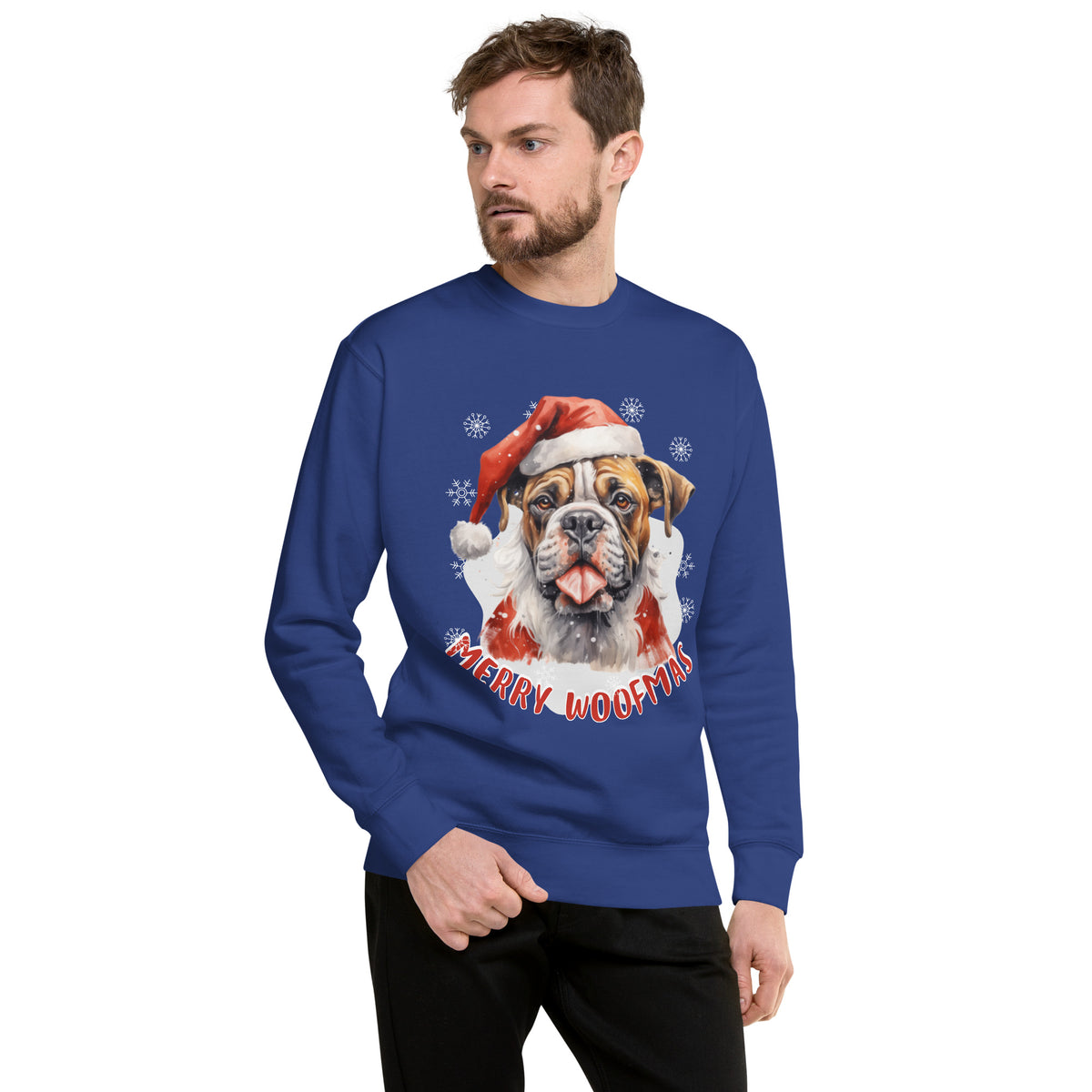 Unisex Premium Sweatshirt Boxer - Merry woofmas